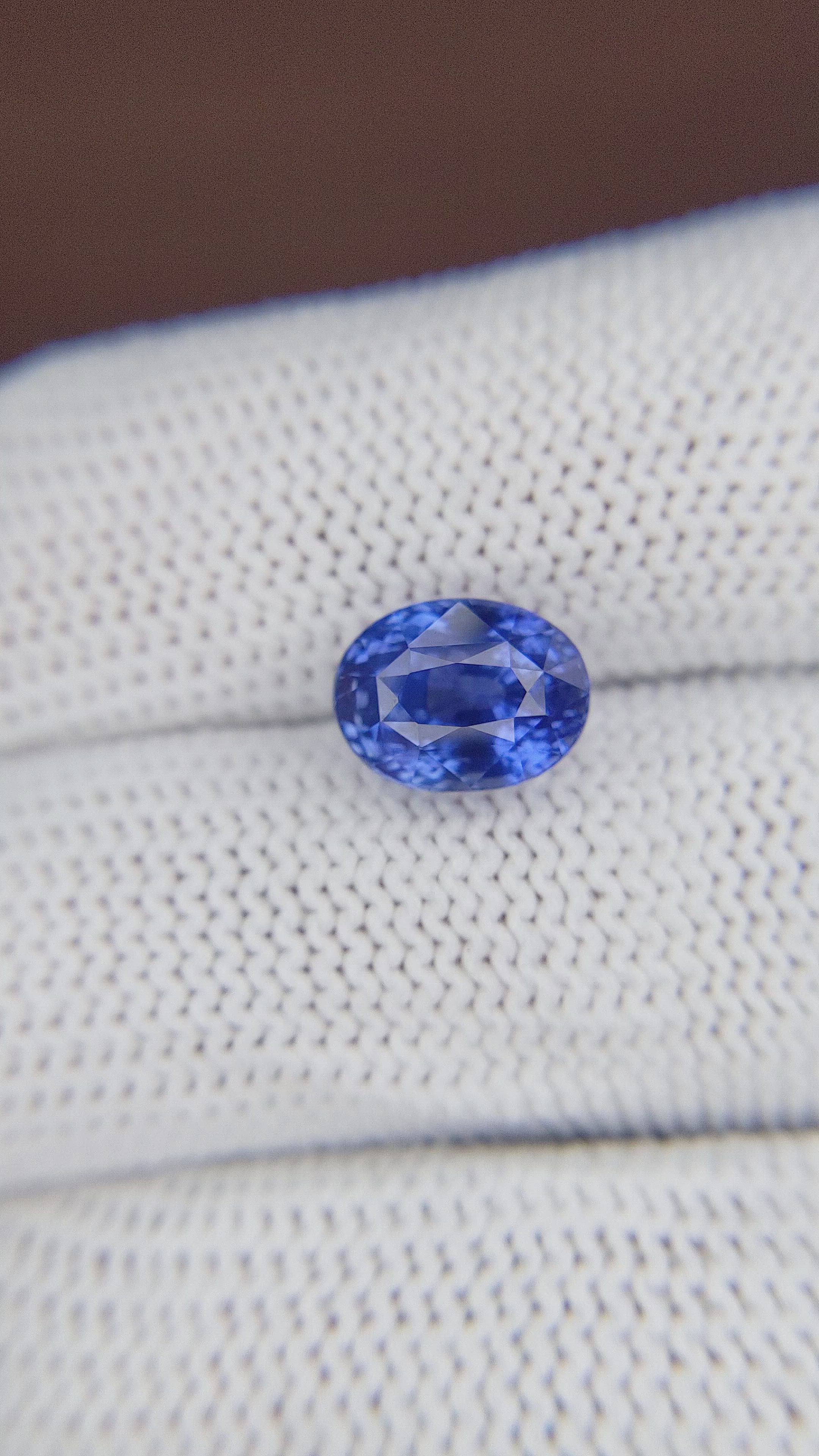 4.05 Ct. Blue Sapphire from Madagascar Size Video