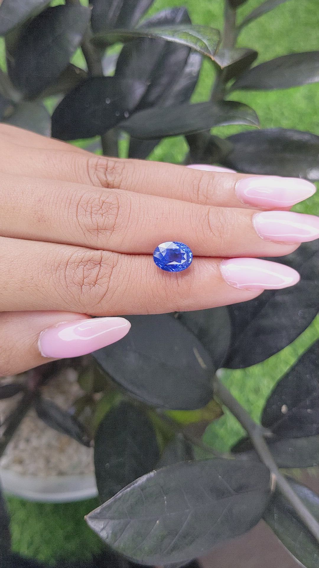 4.05 Ct. Blue Sapphire from Madagascar Size Video