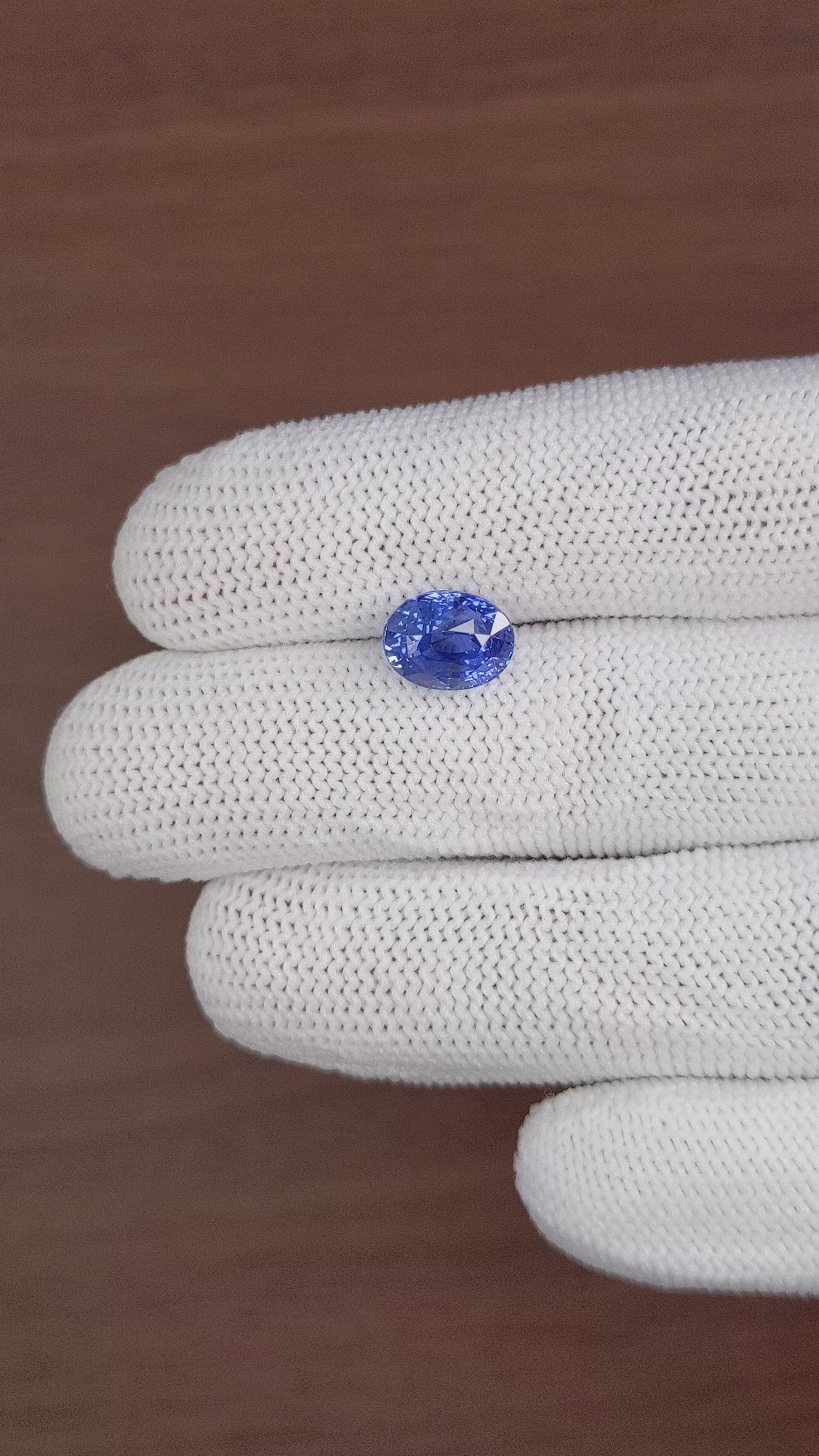 4.05 Ct. Blue Sapphire from Madagascar Size Video