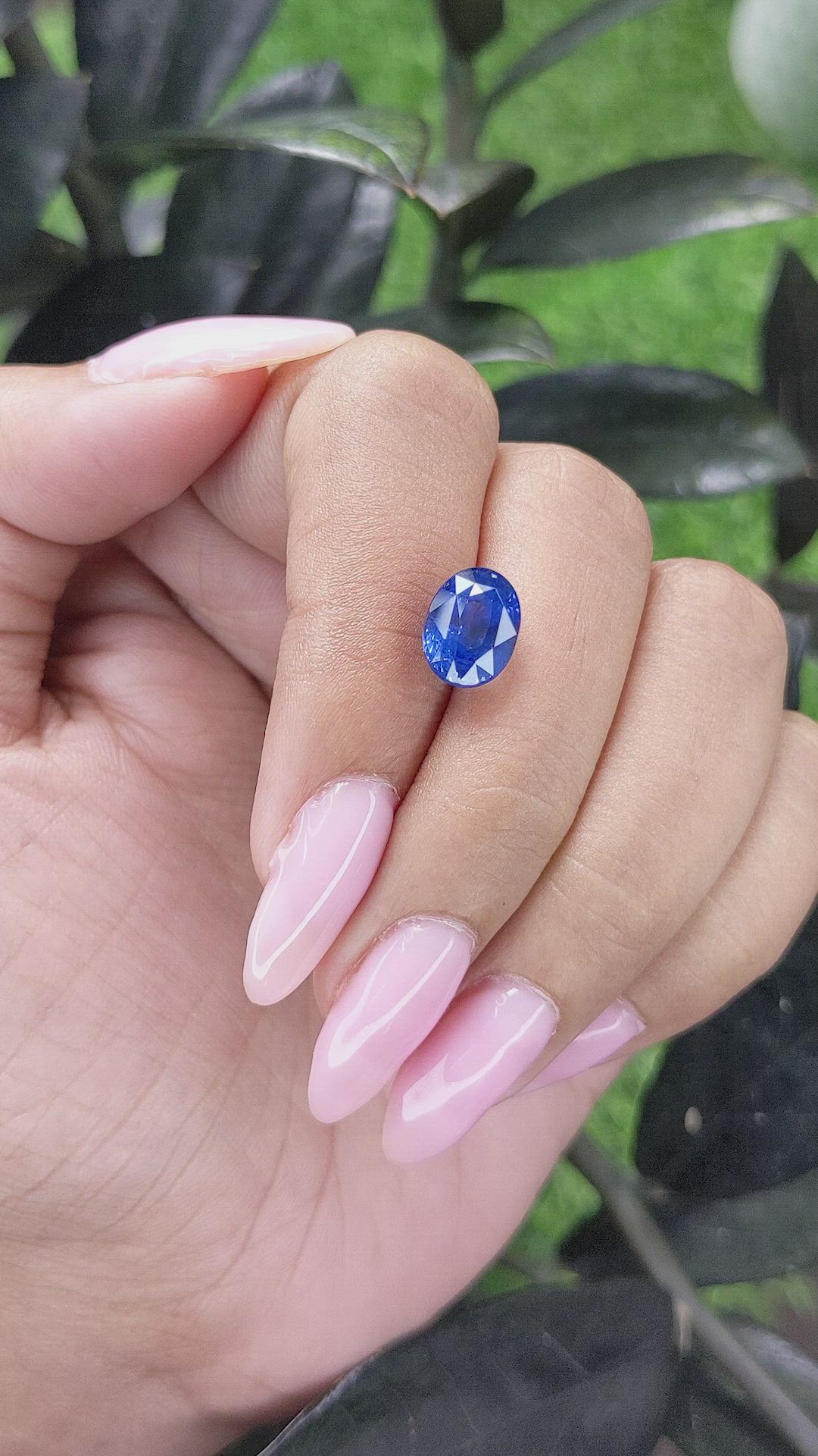 4.05 Ct. Blue Sapphire from Madagascar Size Video