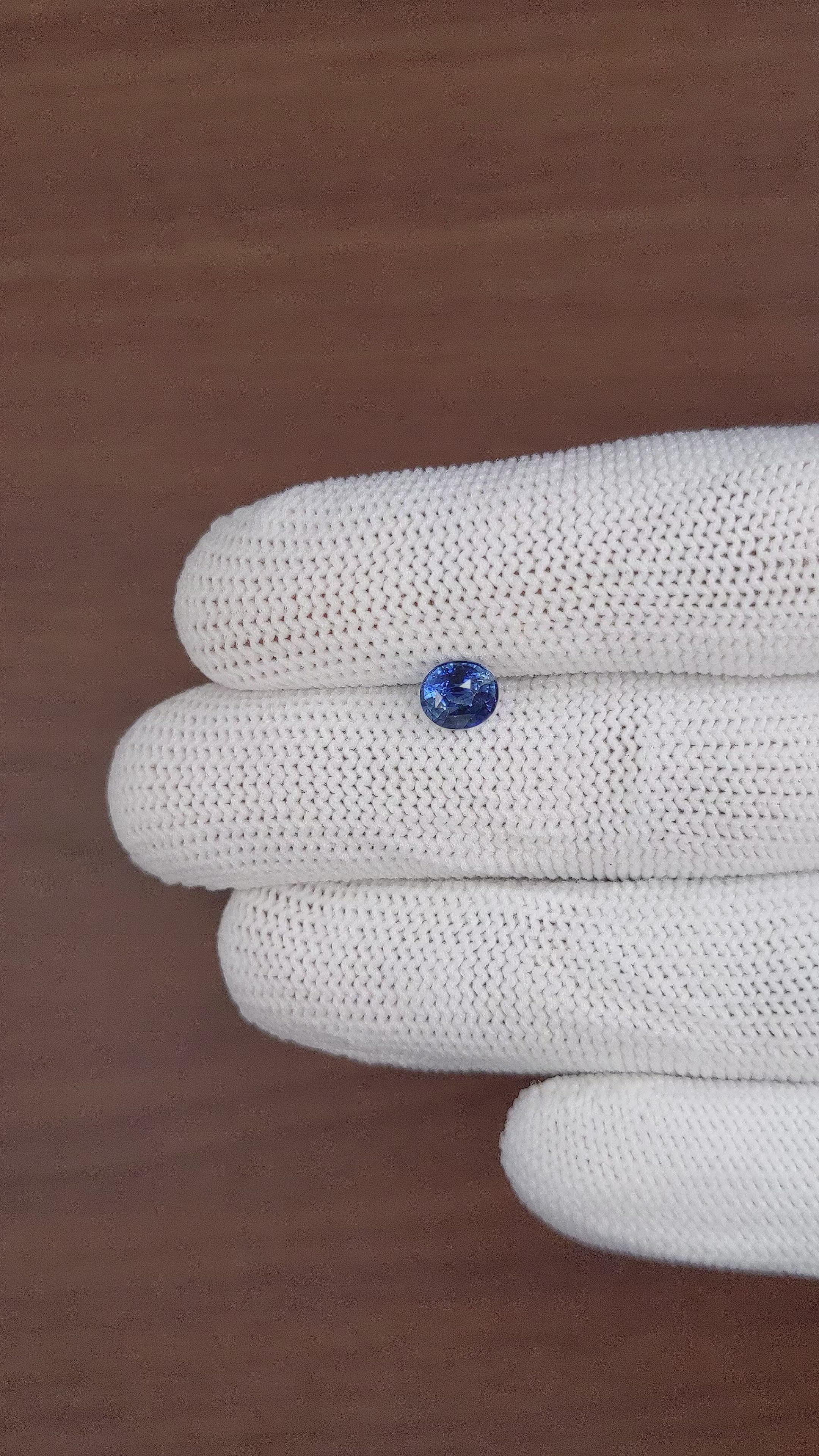 1.12 Ct. Blue Sapphire from Madagascar Size Video