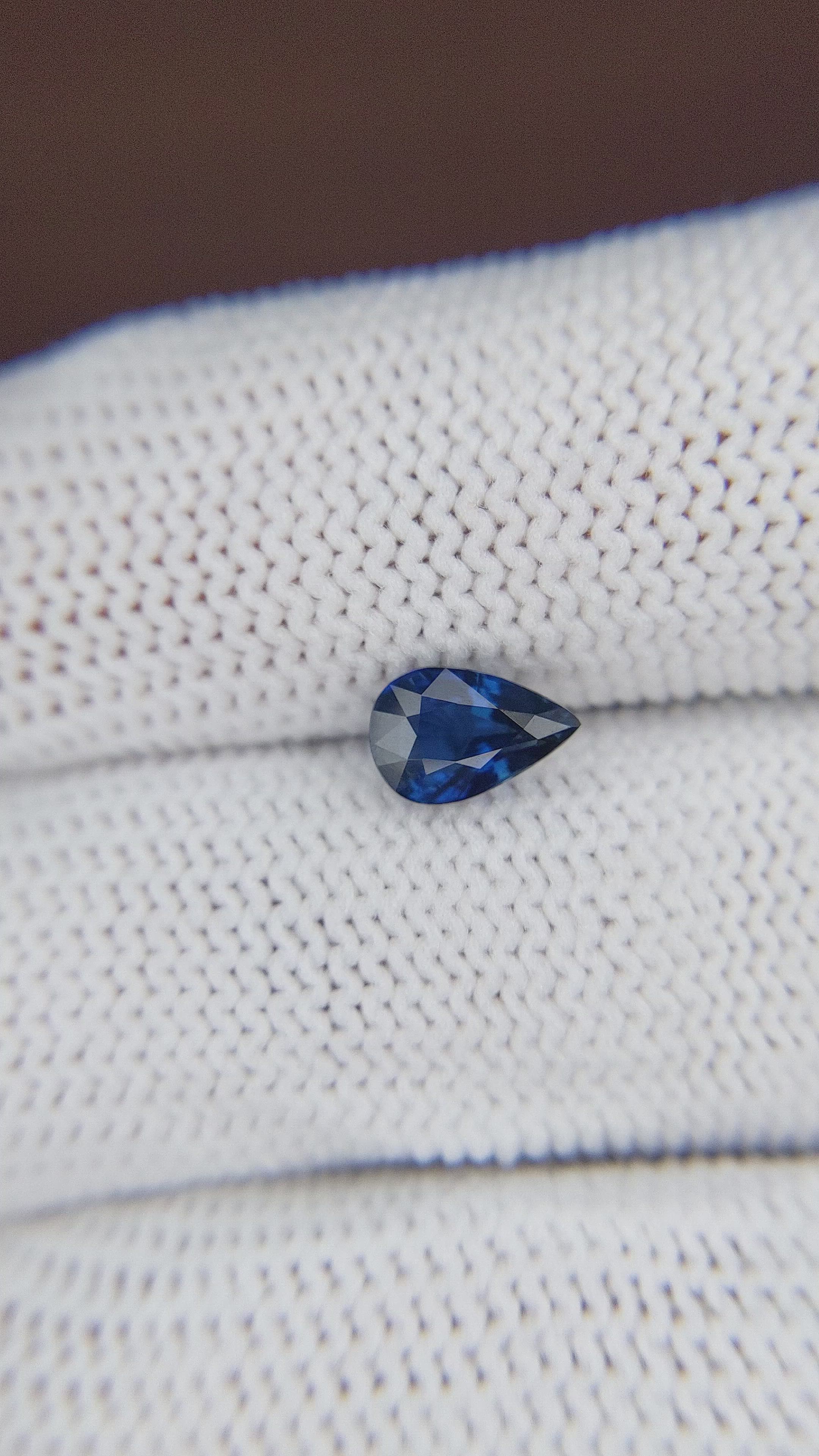 1.07 Ct. Blue Sapphire from Madagascar Size Video