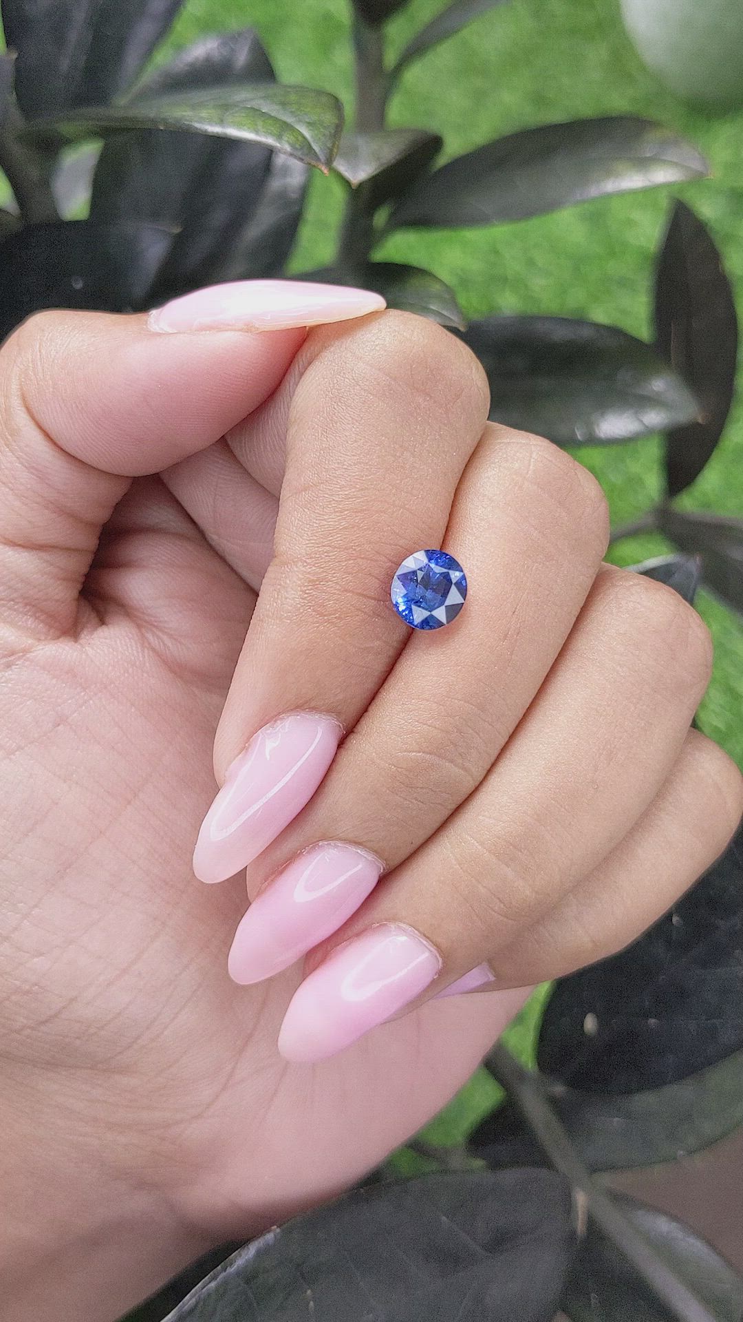 2.06 Ct. Blue Sapphire from Madagascar Size Video