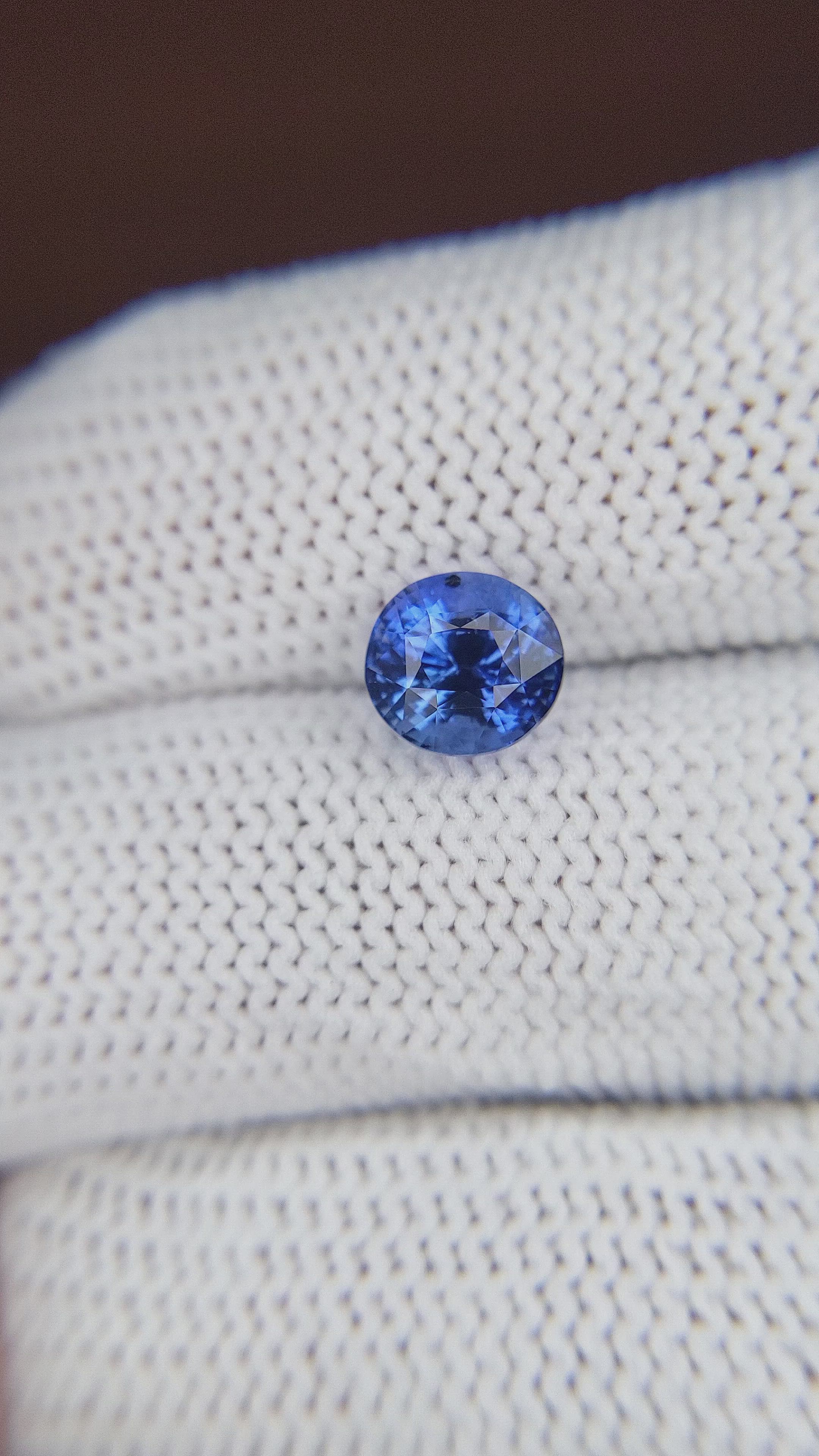 2.06 Ct. Blue Sapphire from Madagascar Size Video