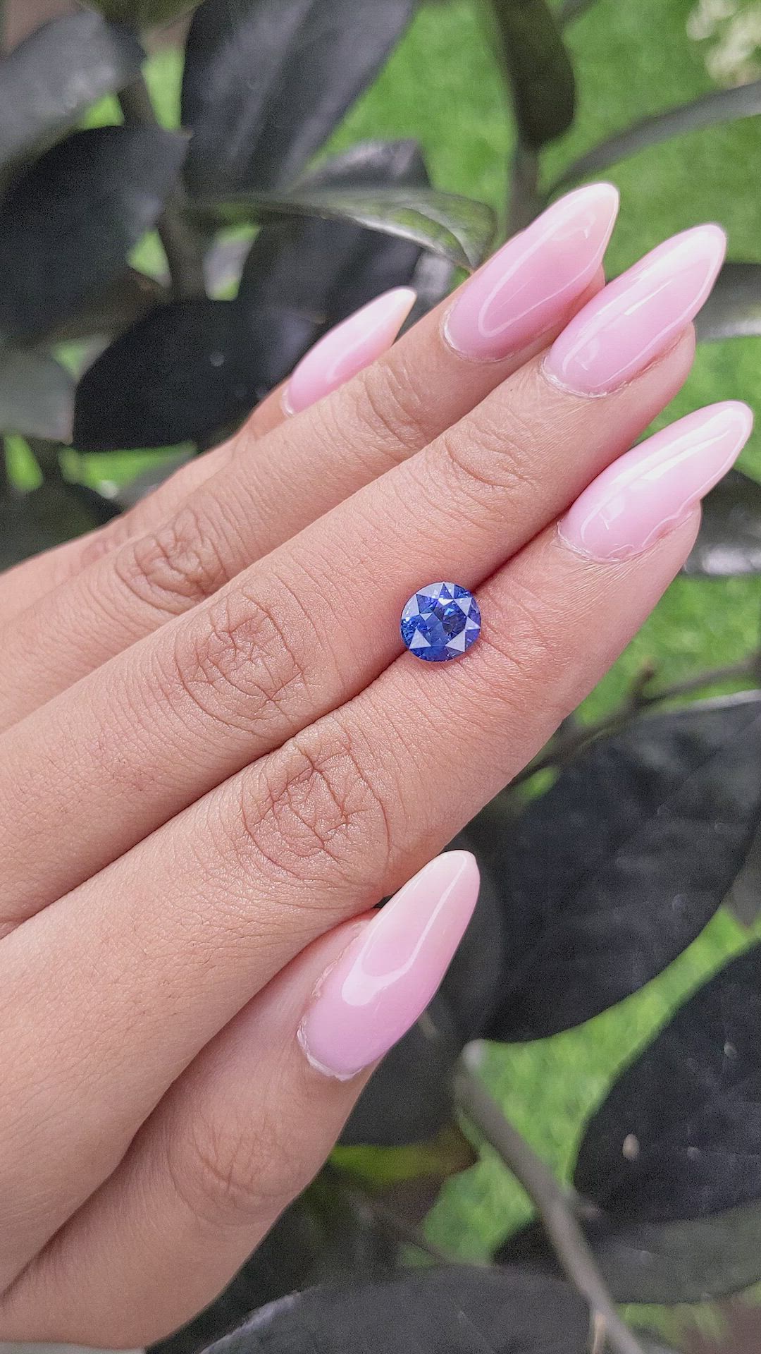 2.06 Ct. Blue Sapphire from Madagascar Size Video