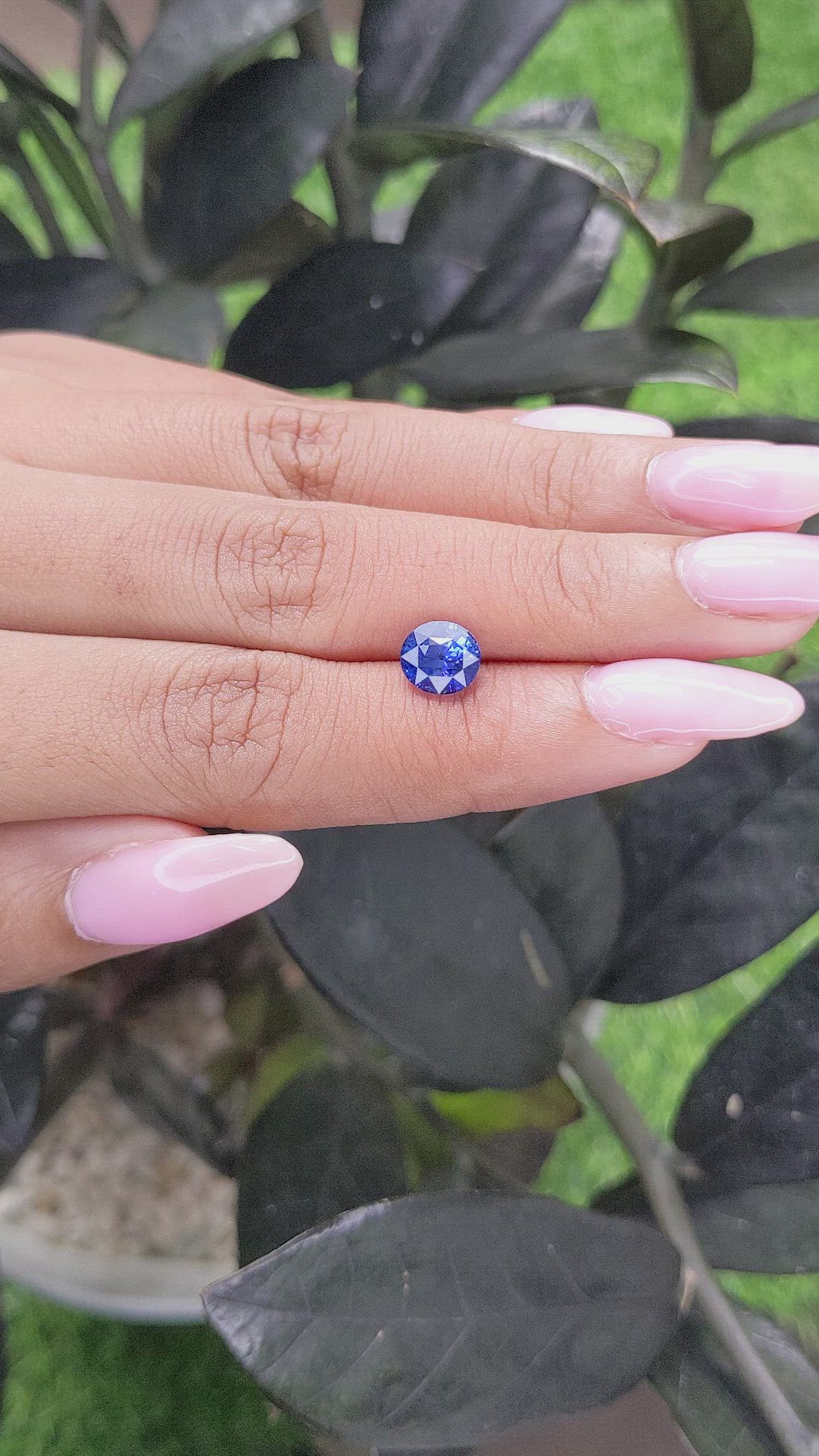 2.06 Ct. Blue Sapphire from Madagascar Size Video
