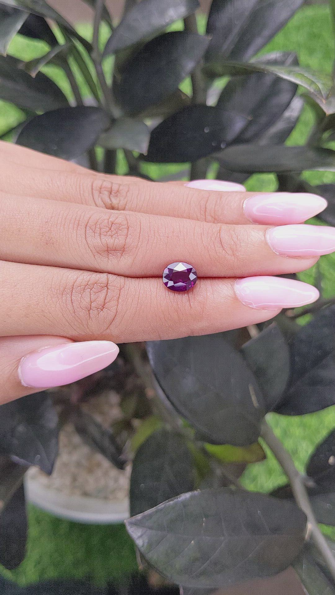 2.01 Ct. Purplish Pink Sapphire from Madagascar Size Video