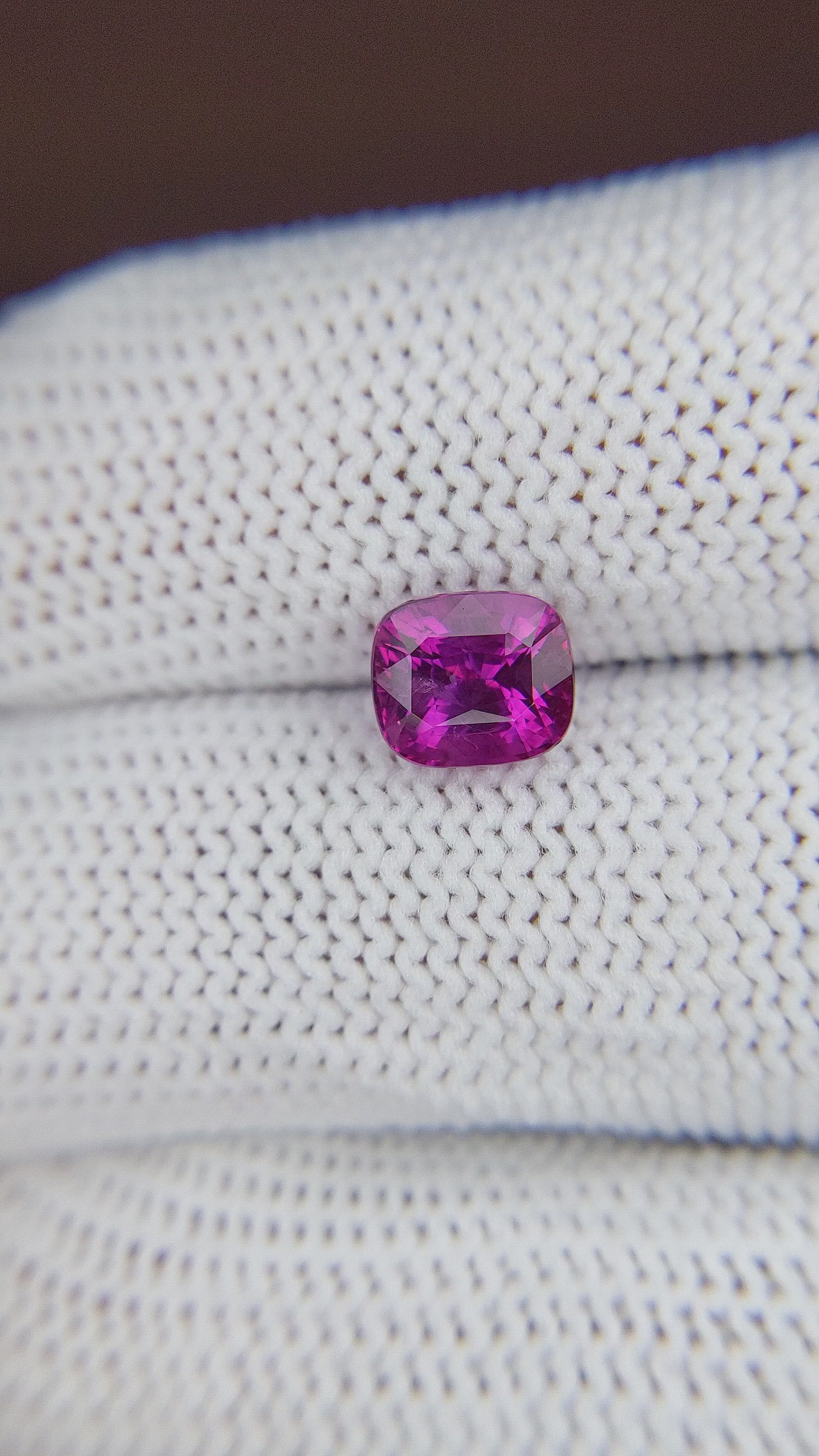 2.13 Ct. Pinkish Purple Sapphire from Madagascar Size Video