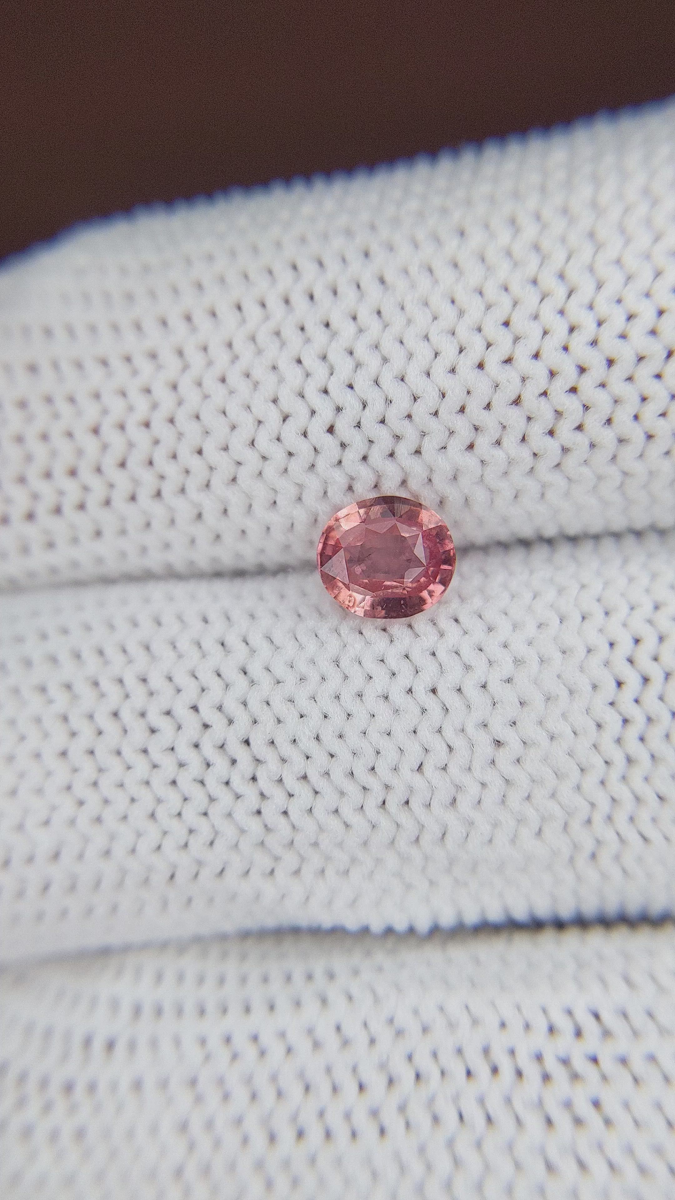 0.75 Ct. Pinkish Brown Sapphire from Madagascar Size Video