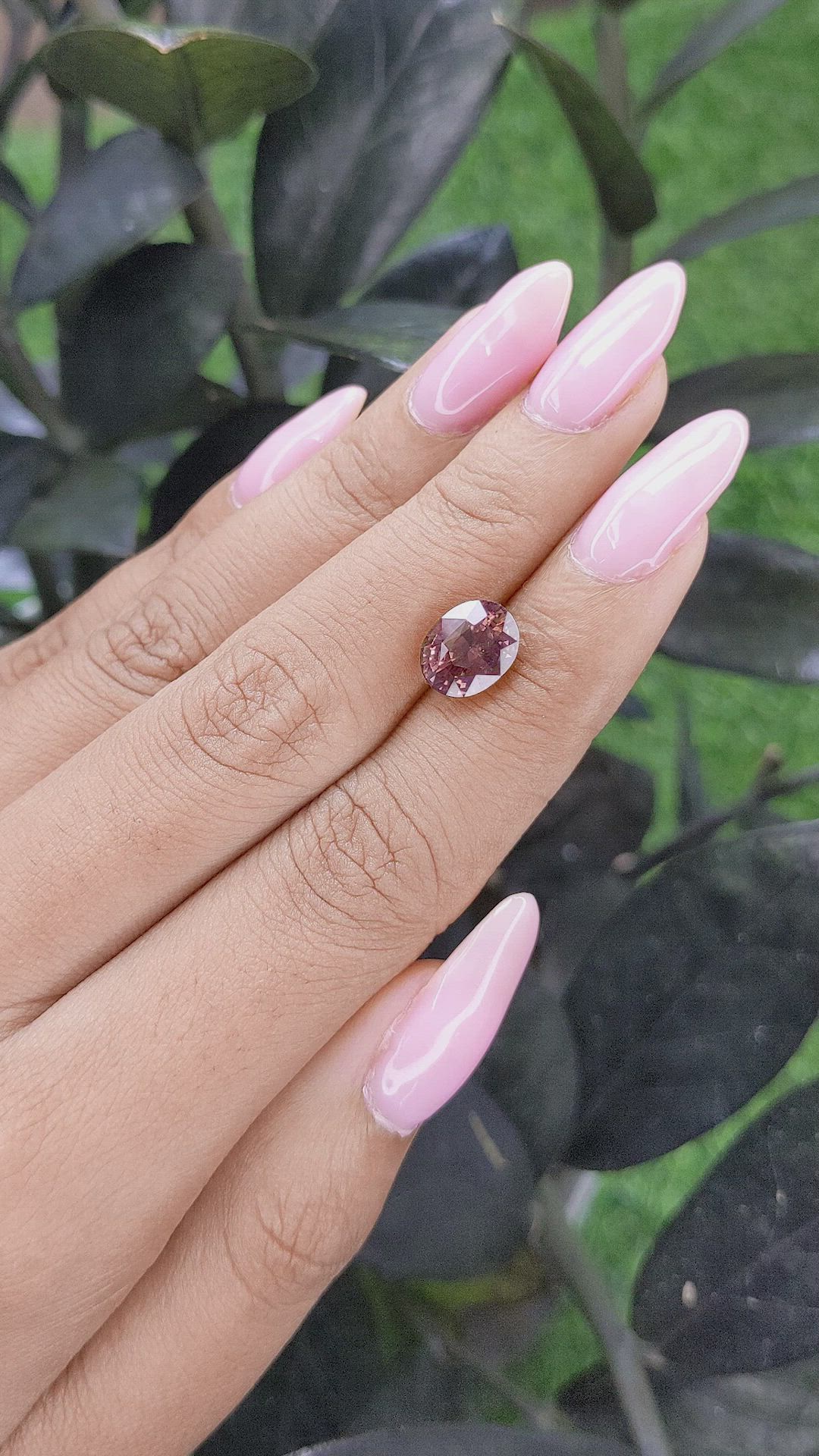 3.20 Ct. Pinkish Brown Sapphire from Madagascar Size Video