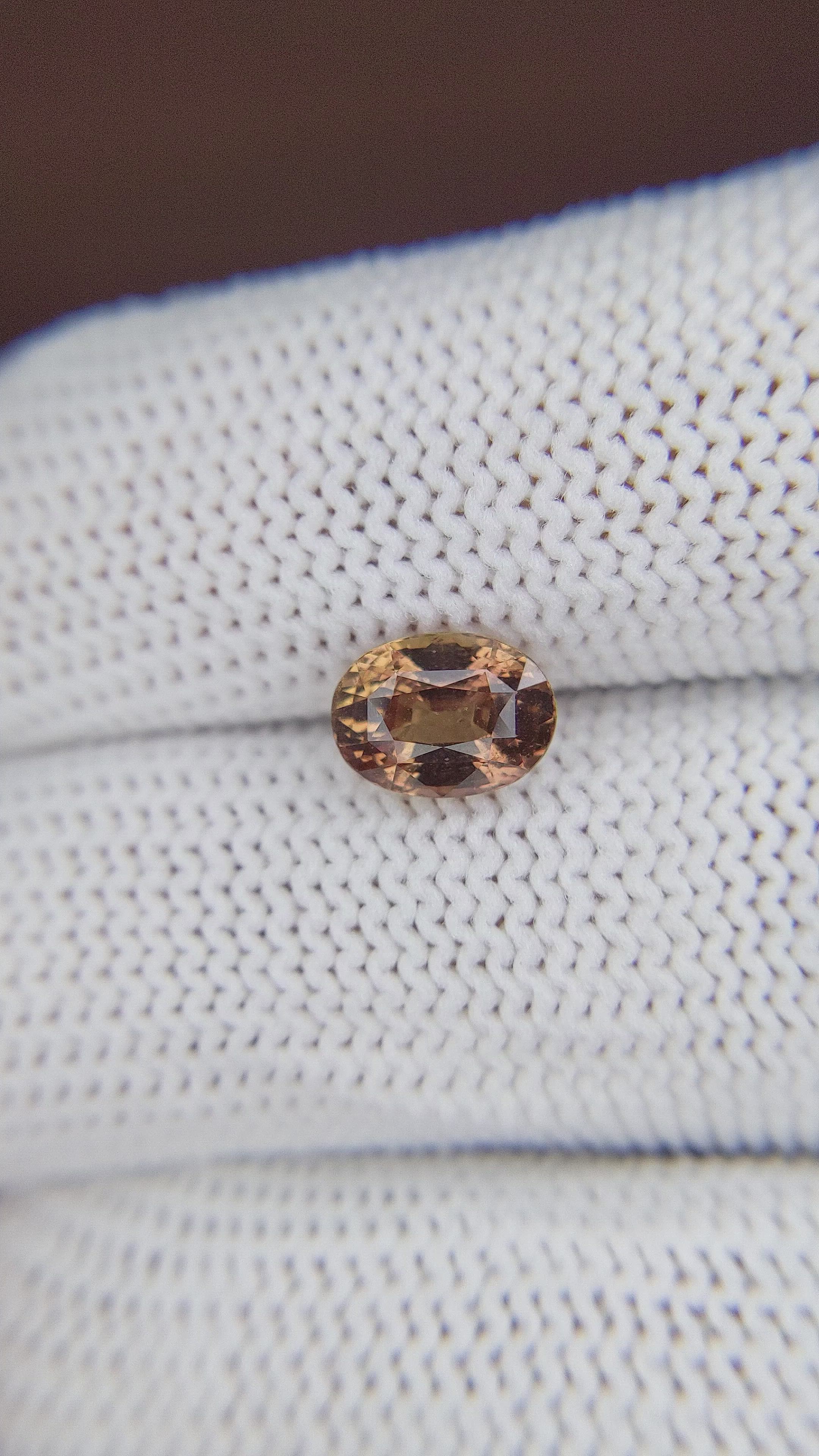2.03 Ct. Brown Sapphire from Madagascar Size Video