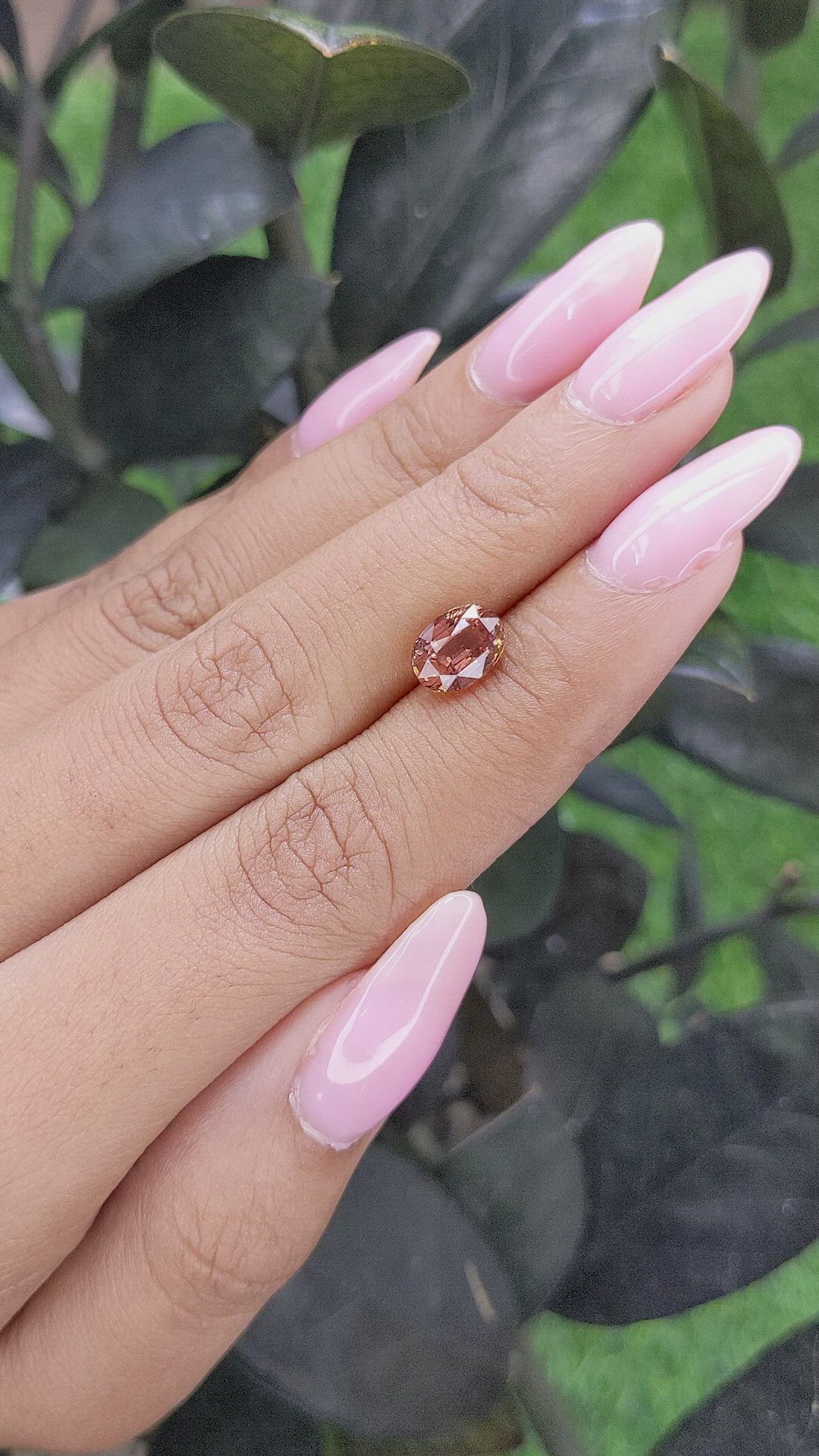 2.03 Ct. Brown Sapphire from Madagascar Size Video