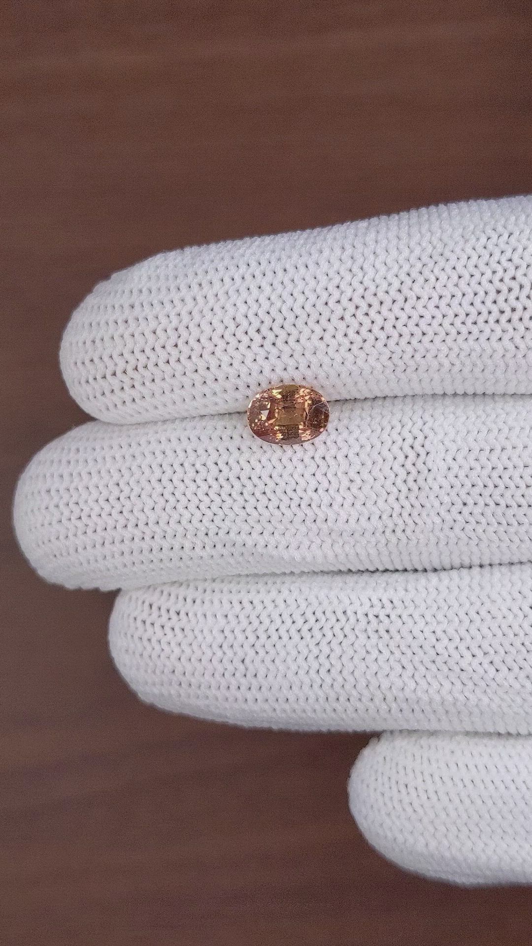 2.03 Ct. Brown Sapphire from Madagascar Size Video