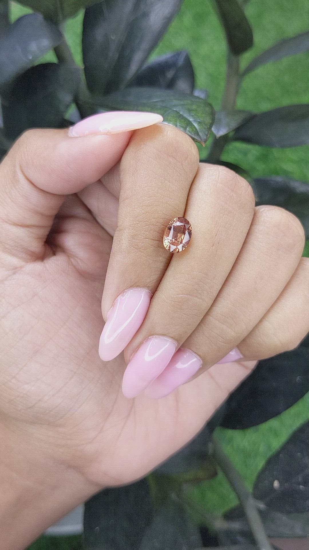 2.03 Ct. Brown Sapphire from Madagascar Size Video
