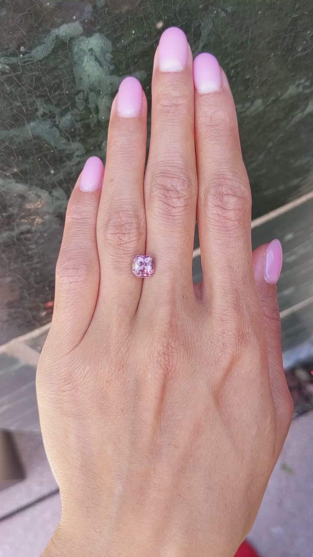 2.58 Ct. Padparadscha Sapphire from Madagascar Size Video