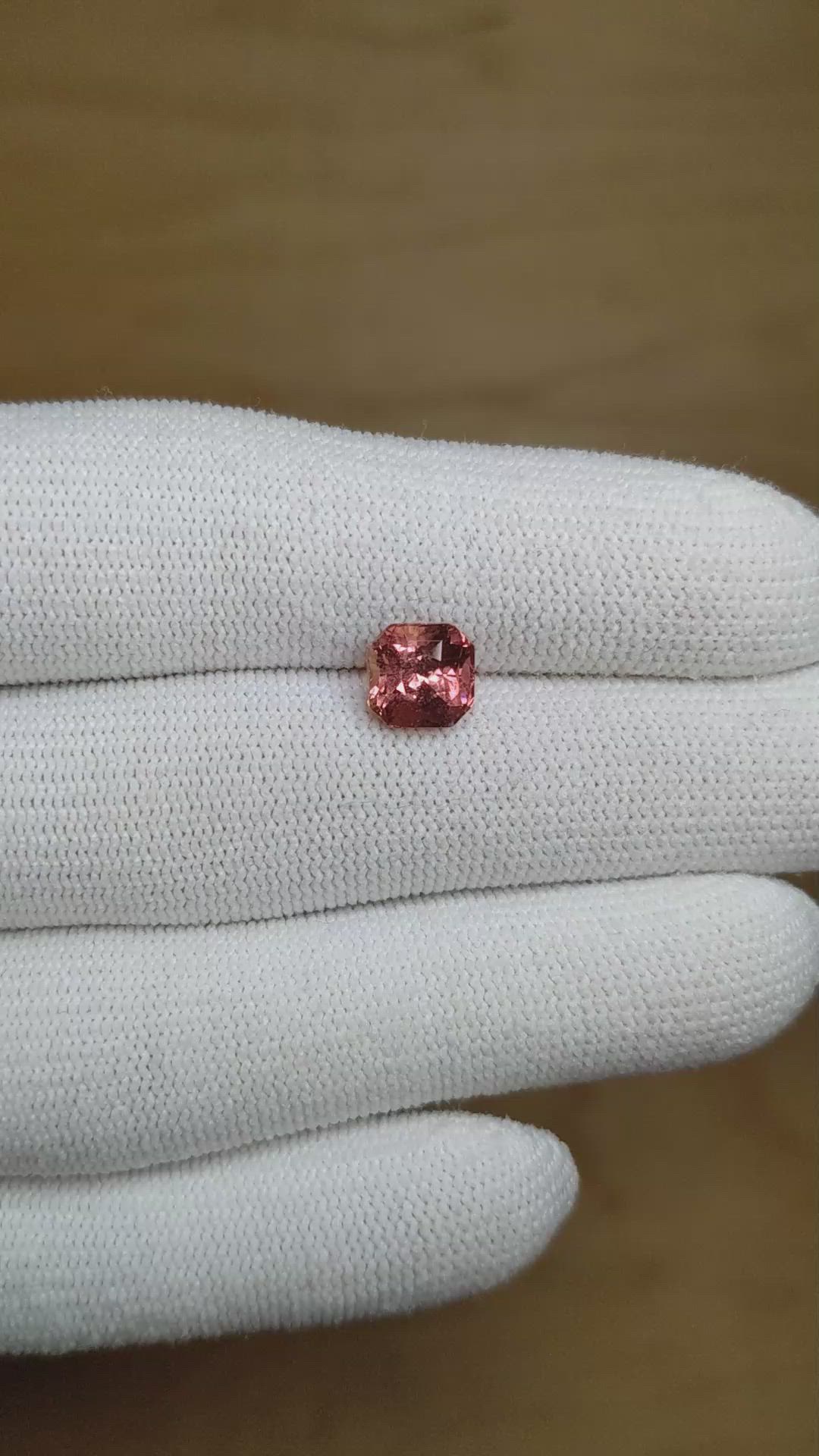 2.58 Ct. Padparadscha Sapphire from Madagascar Size Video