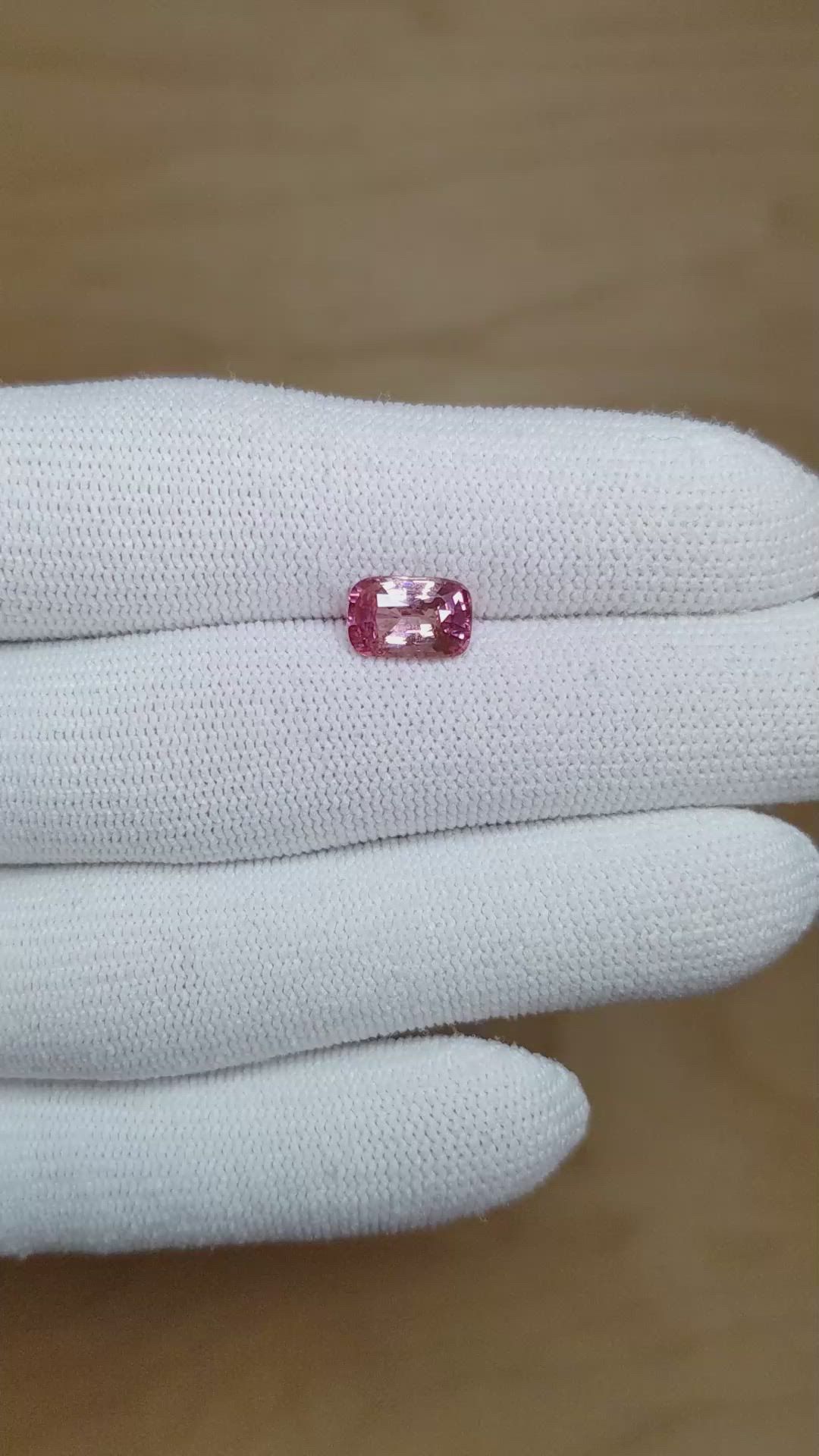2.01 Ct. Pinkish Purple Sapphire from Madagascar Size Video