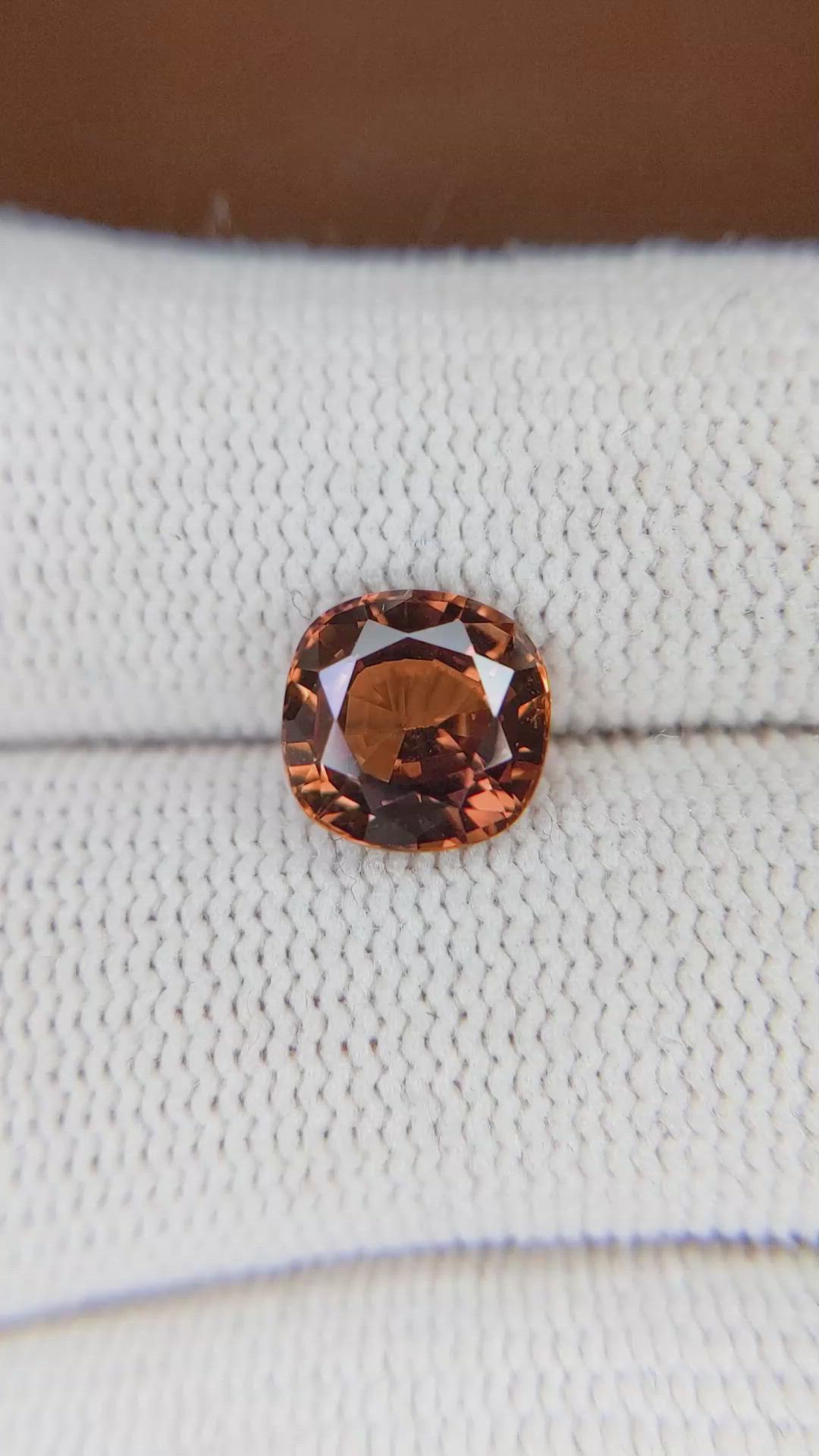 2.76 Ct. Orange Sapphire from Madagascar Size Video