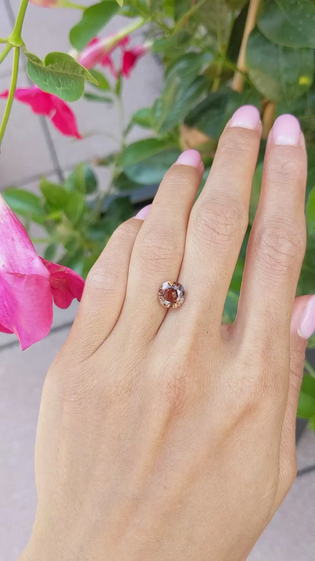 2.76 Ct. Orange Sapphire from Madagascar Size Video