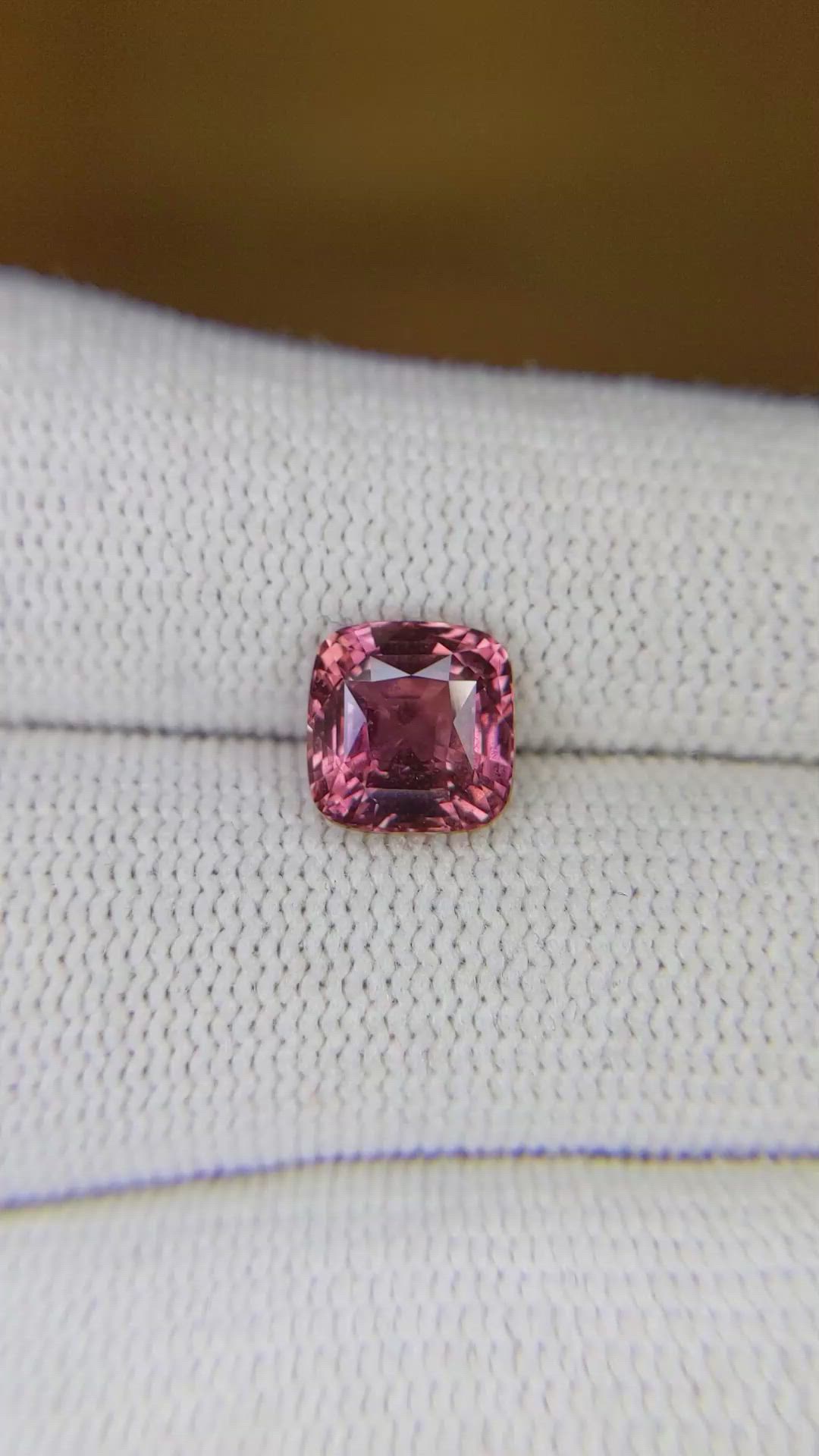 3.05 Ct. Purplish Pink Sapphire from Madagascar Size Video