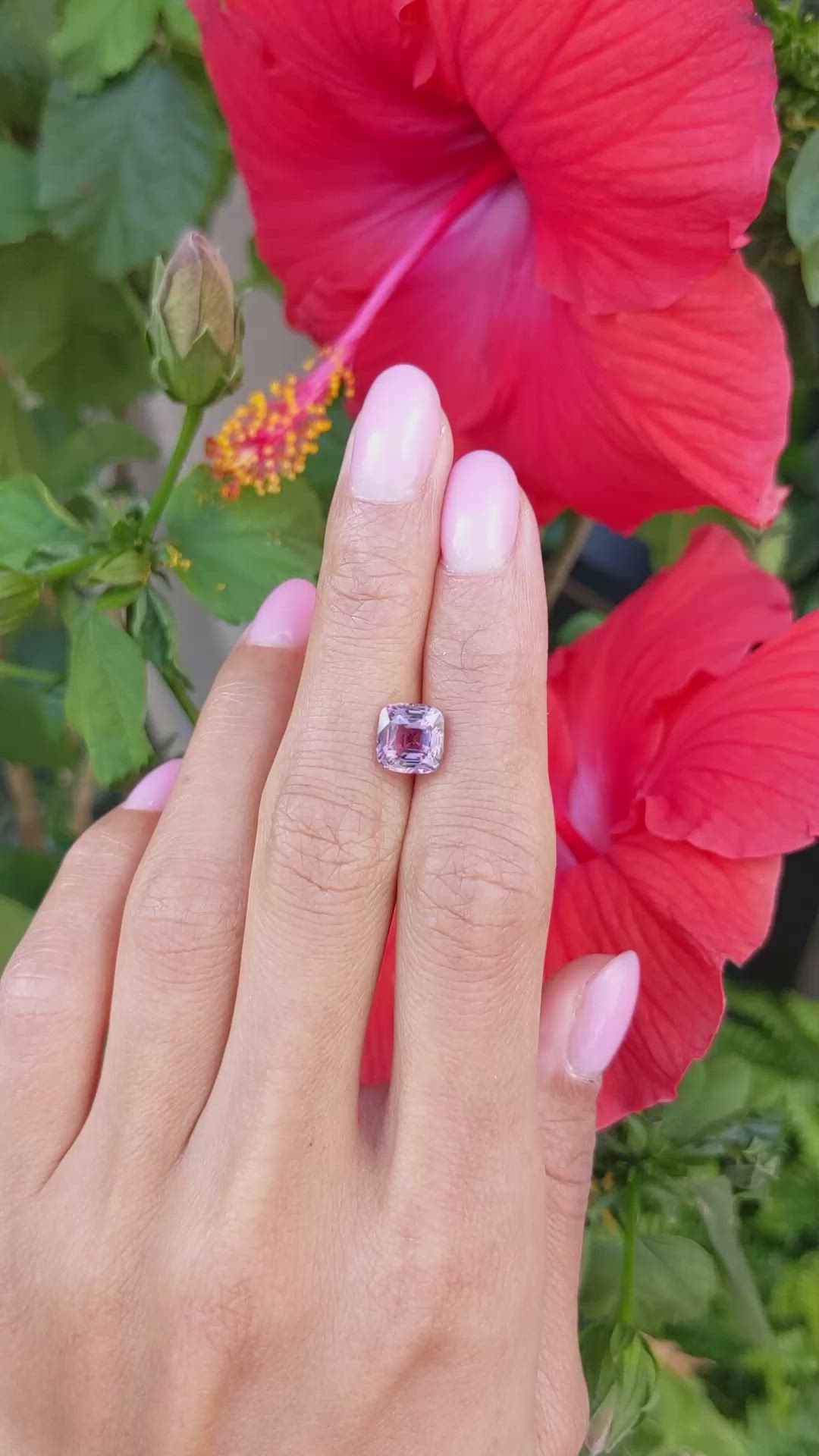 3.05 Ct. Purplish Pink Sapphire from Madagascar Size Video