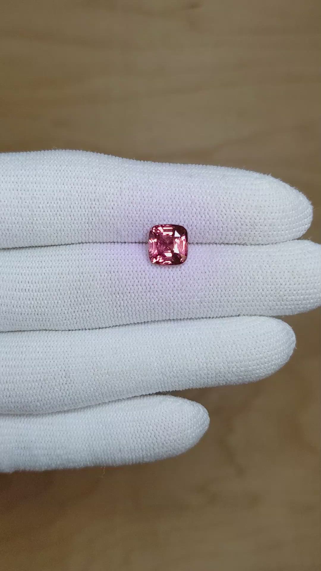 3.05 Ct. Purplish Pink Sapphire from Madagascar Size Video