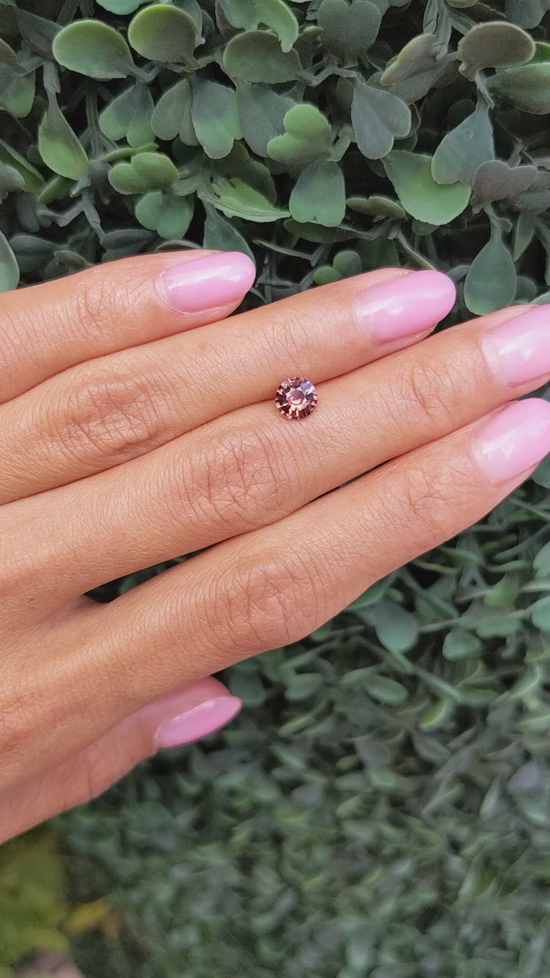 0.95 Ct. Orangish Brown Sapphire from Madagascar Size Video