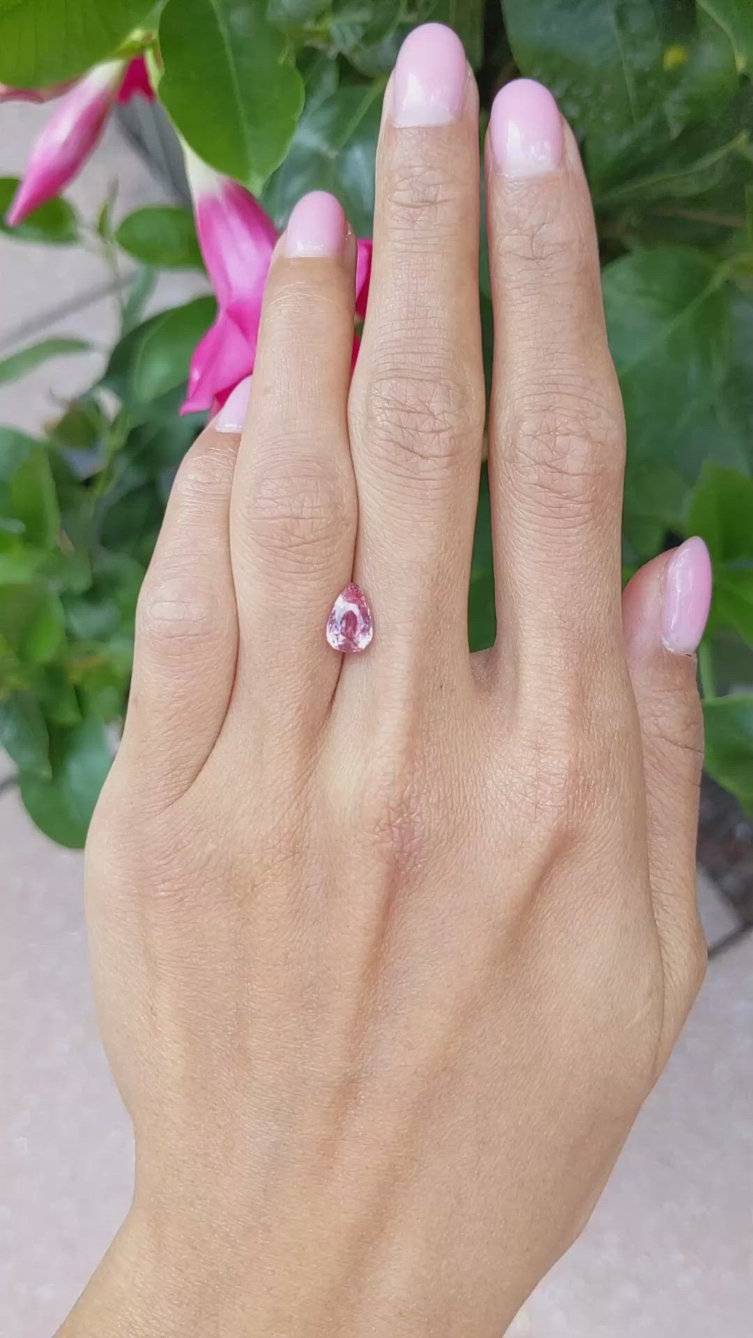 2.01 Ct. Padparadscha Sapphire from Madagascar Size Video