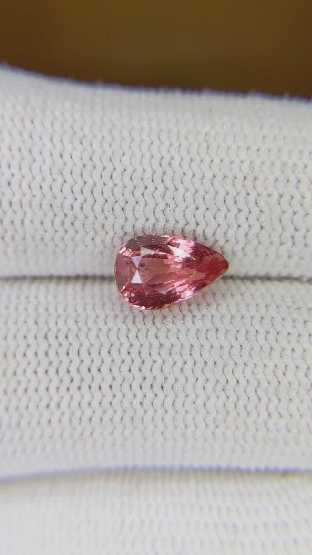 2.01 Ct. Padparadscha Sapphire from Madagascar Size Video