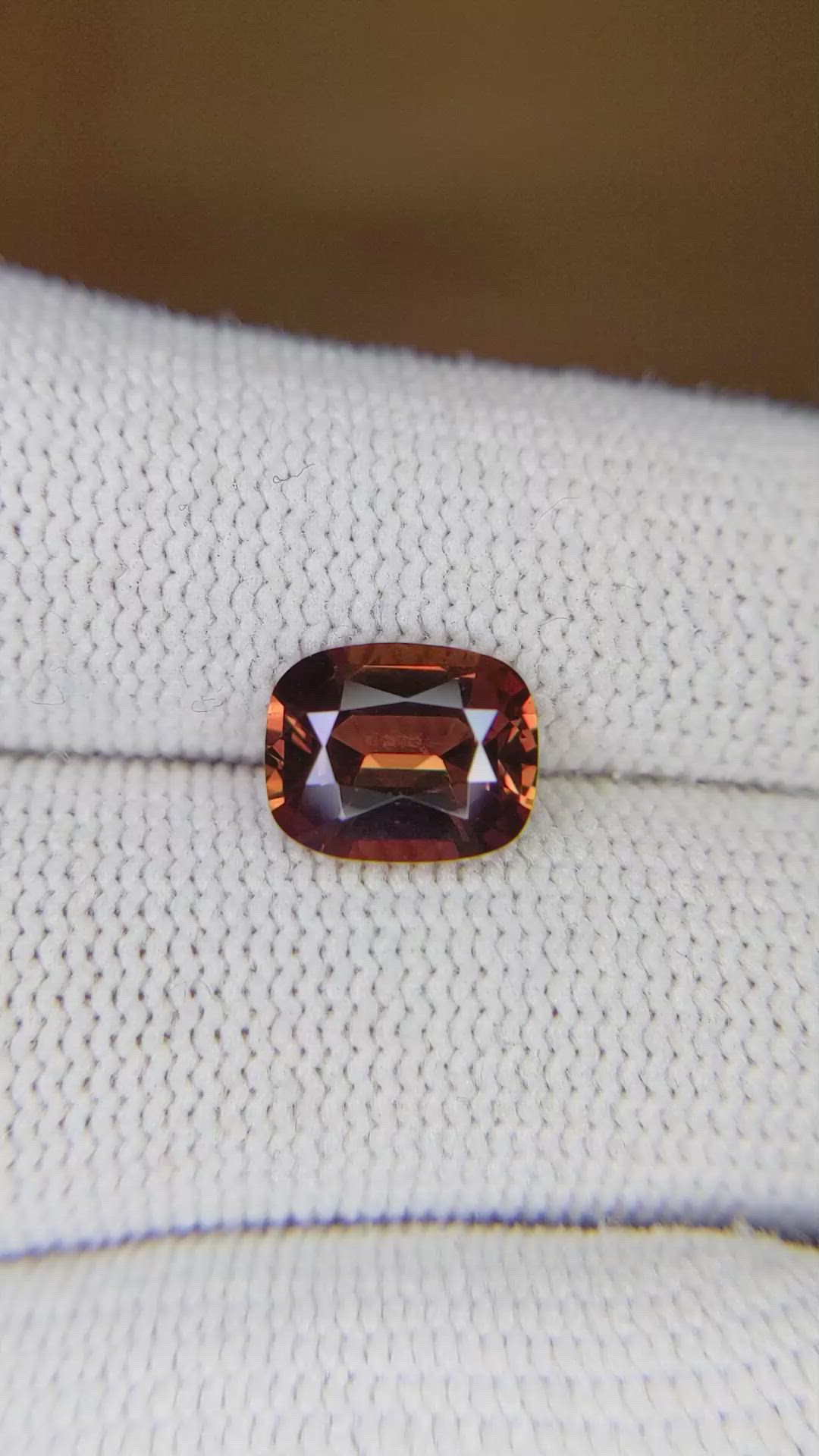 2.73 Ct. Orange Sapphire from Madagascar Size Video