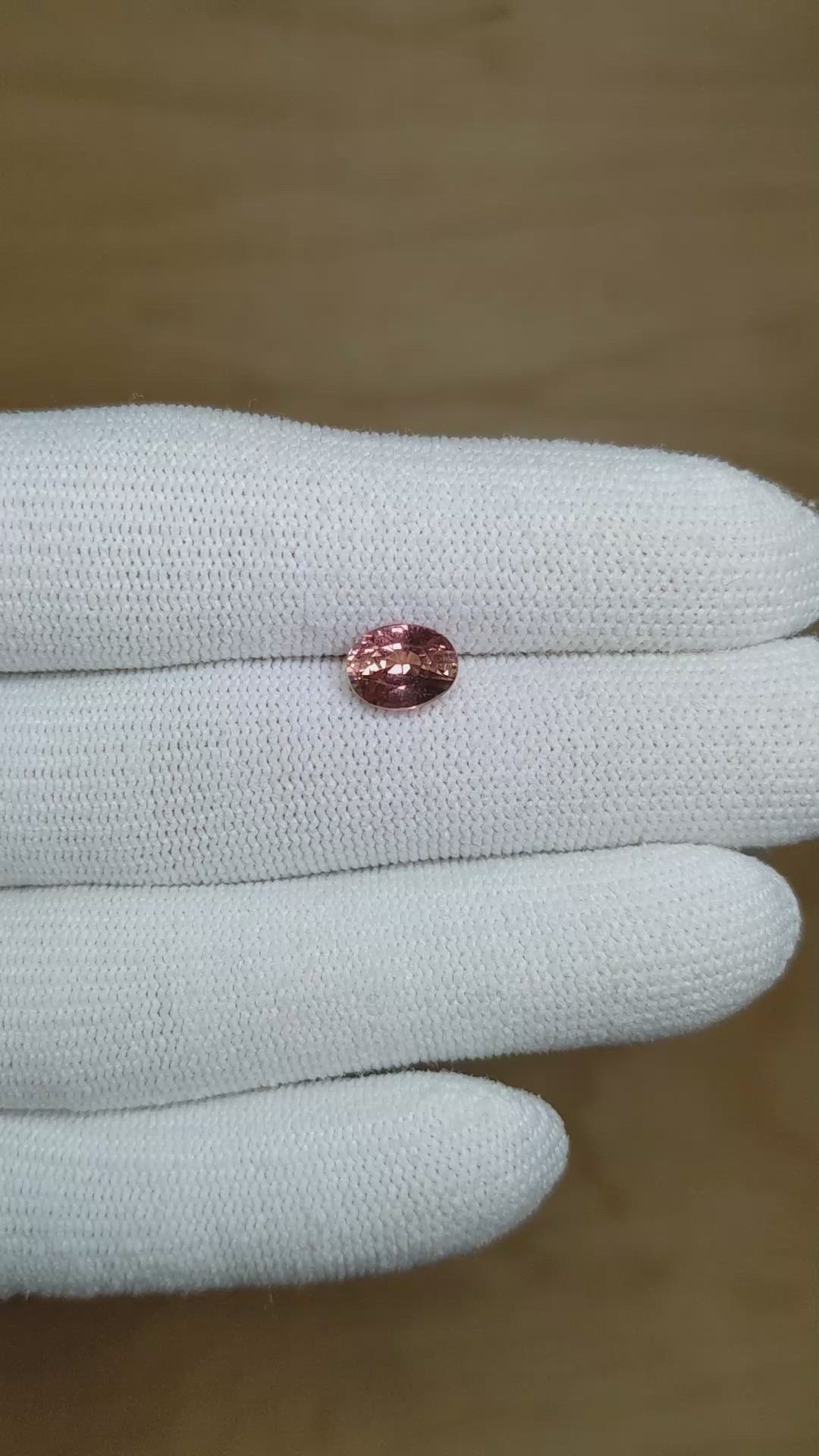 2.05 Ct. Padparadscha Sapphire from Madagascar Size Video