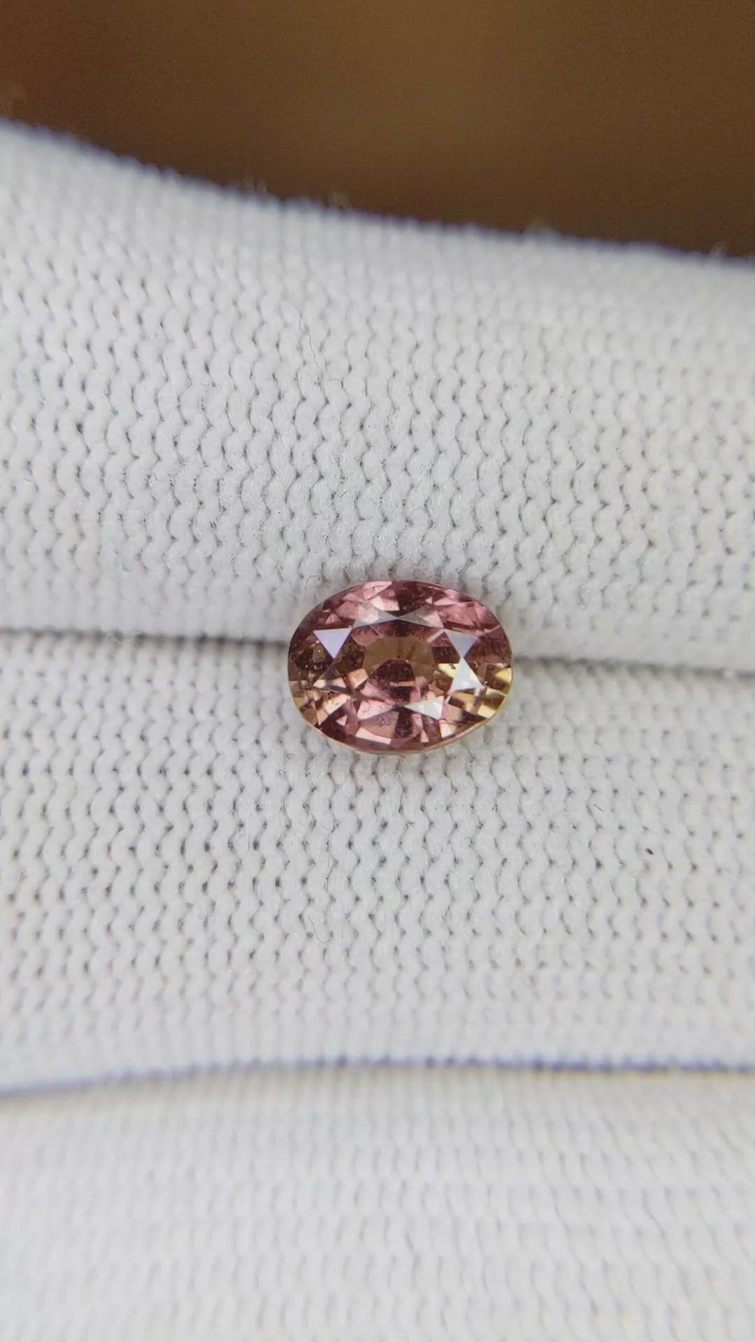 2.05 Ct. Padparadscha Sapphire from Madagascar Size Video