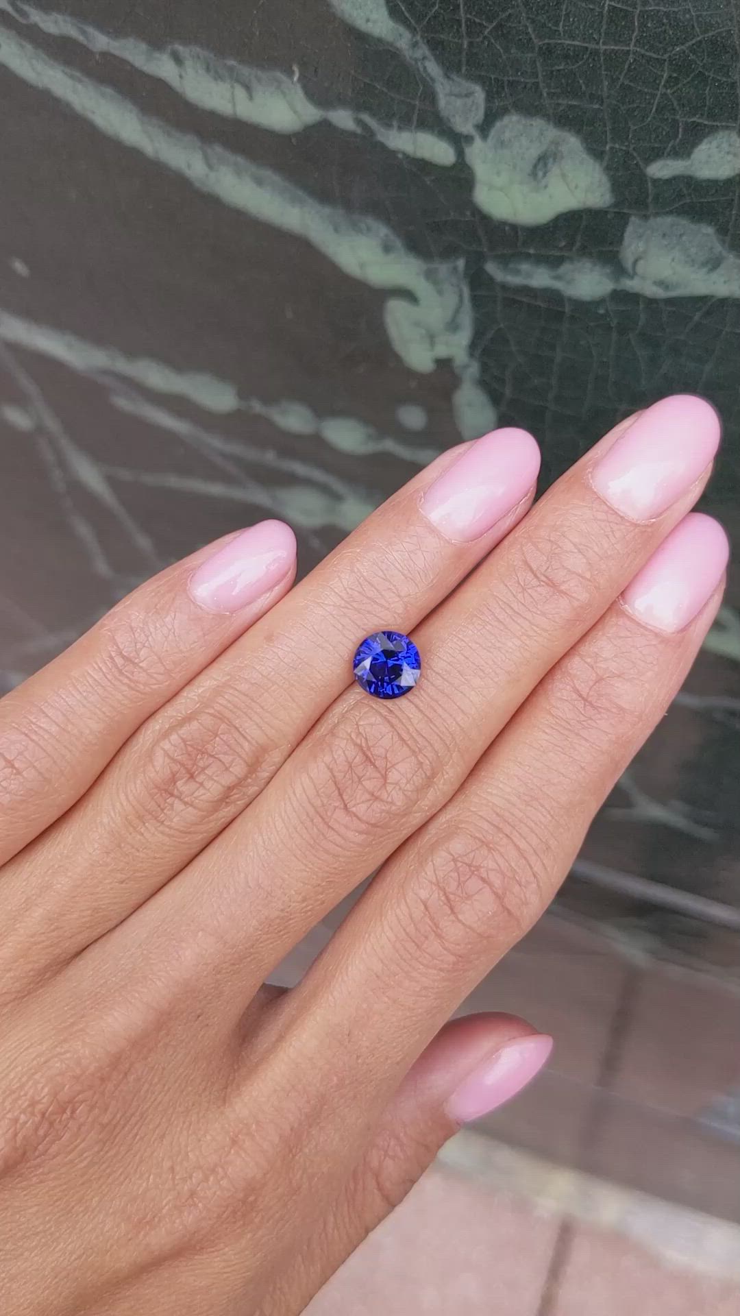 2.03 Ct. Blue Sapphire from Ceylon (Sri Lanka) Size Video