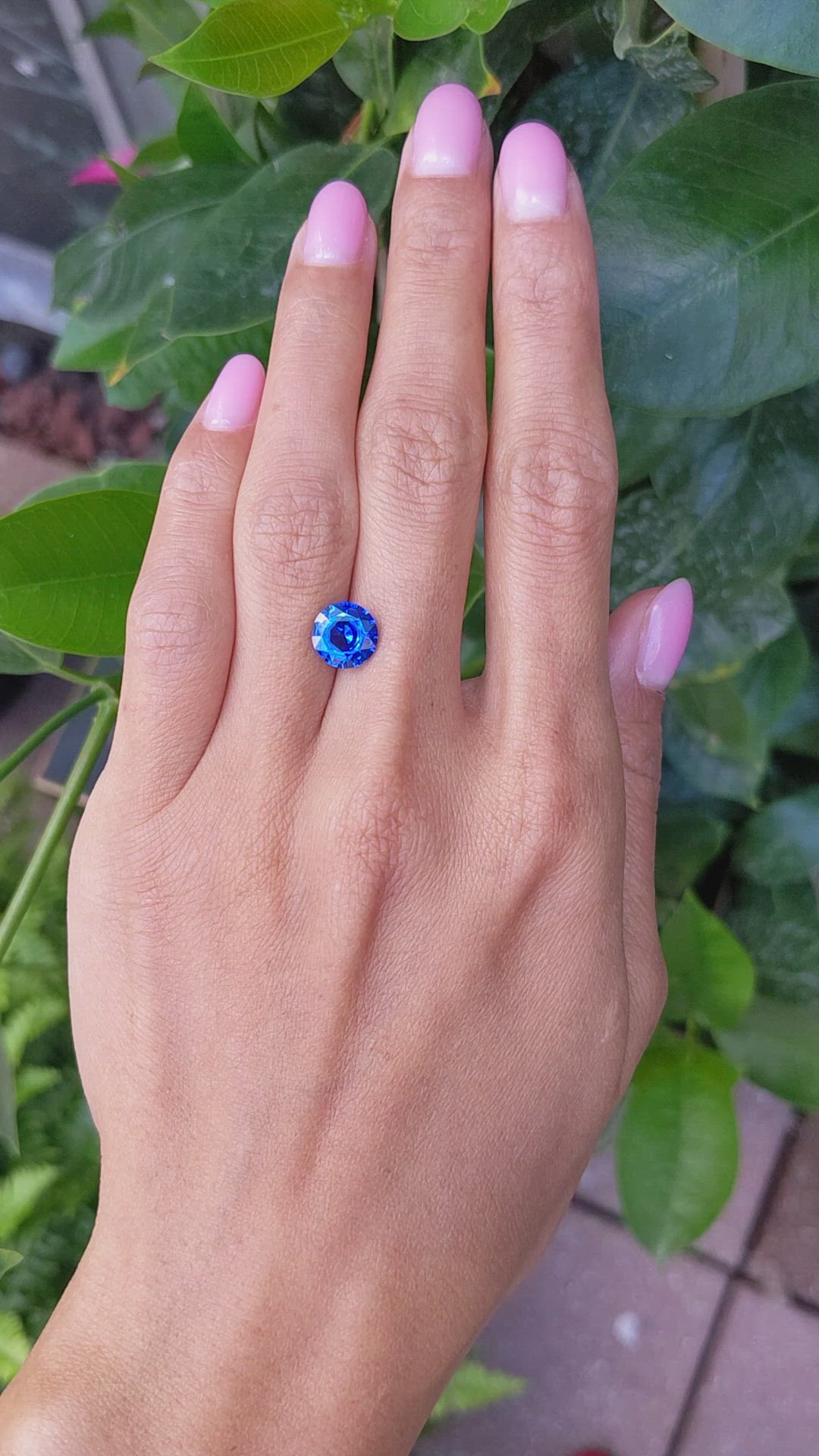 2.53 Ct. Blue Sapphire from Ceylon (Sri Lanka) Size Video