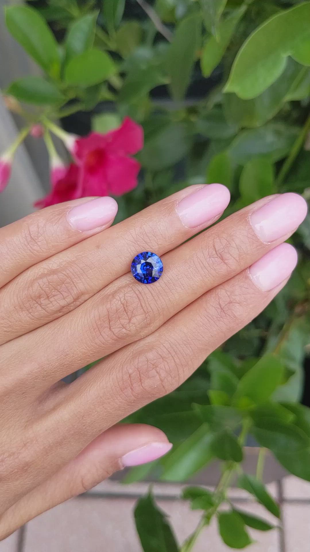 2.73 Ct. Blue Sapphire from Madagascar Size Video