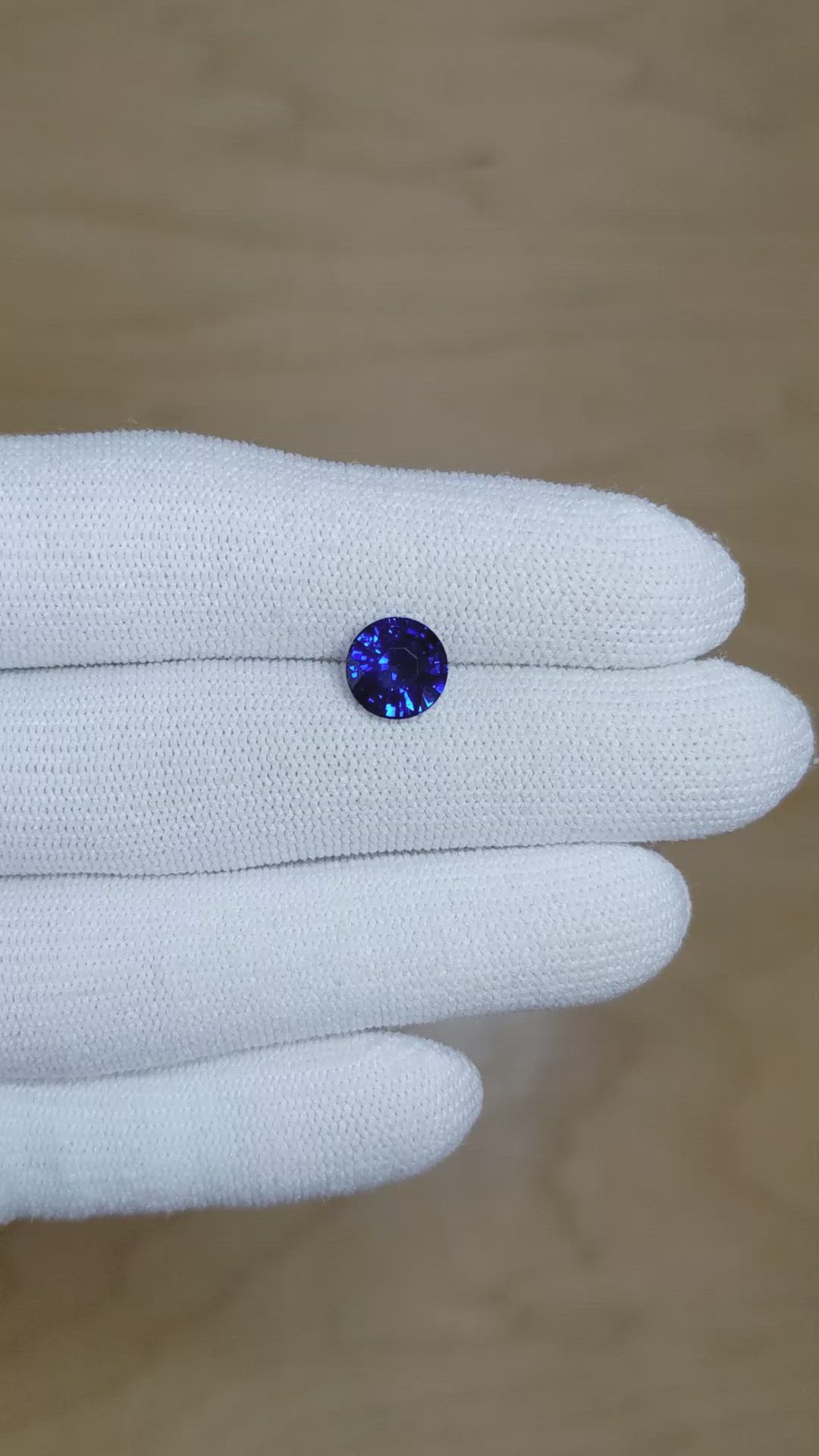 2.73 Ct. Blue Sapphire from Madagascar Size Video
