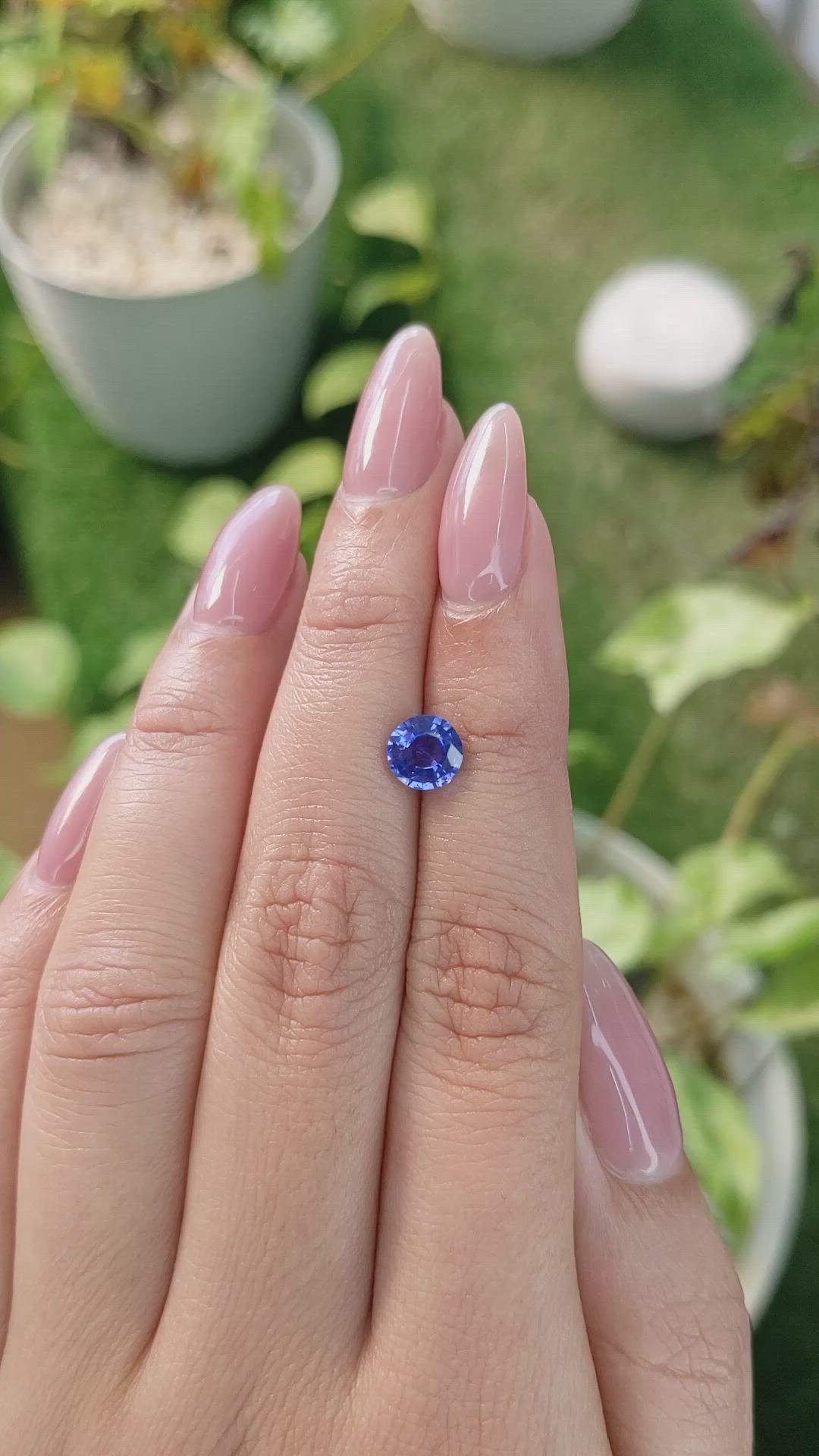 1.34 Ct. Blue Sapphire from Ceylon (Sri Lanka) Size Video