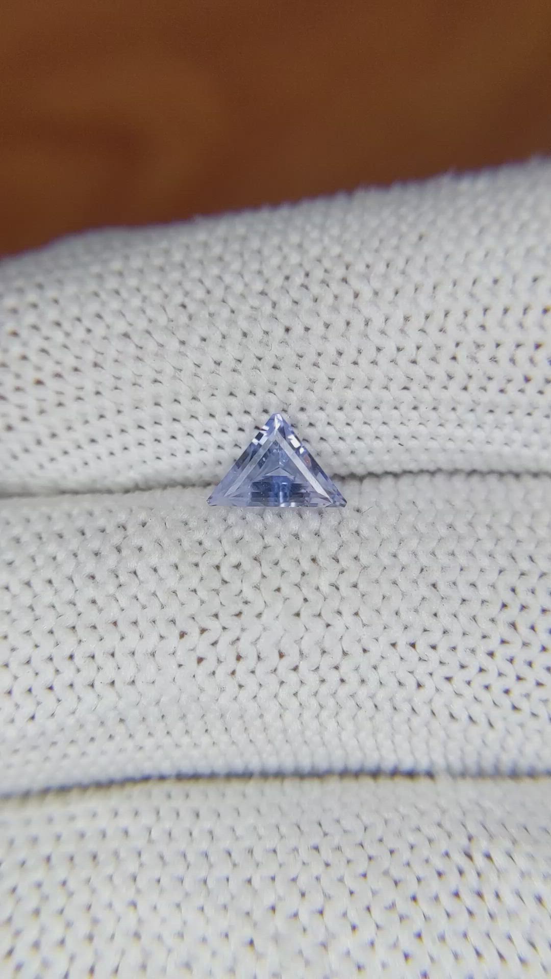 0.61 Ct. Violet Sapphire from Ceylon (Sri Lanka) Size Video