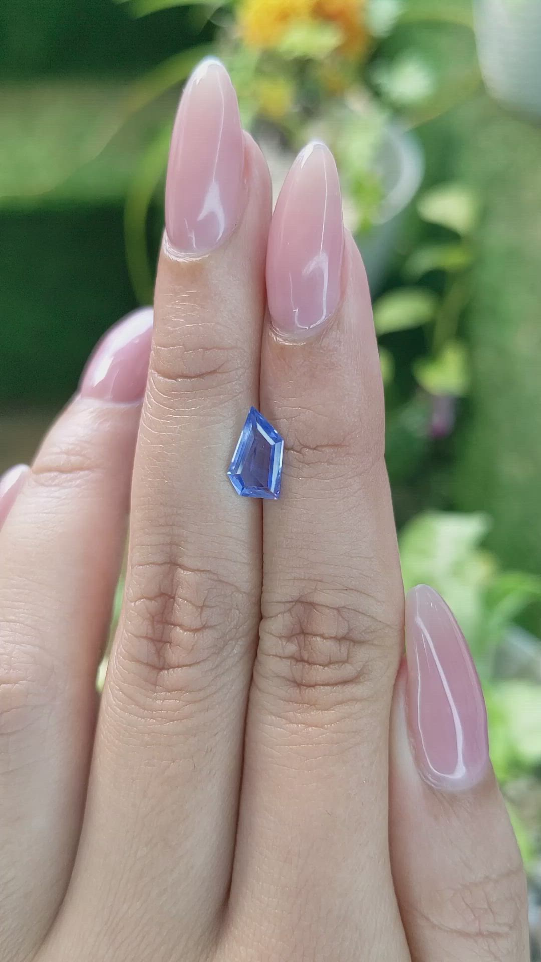 1.11 Ct. Blue Sapphire from Ceylon (Sri Lanka) Size Video