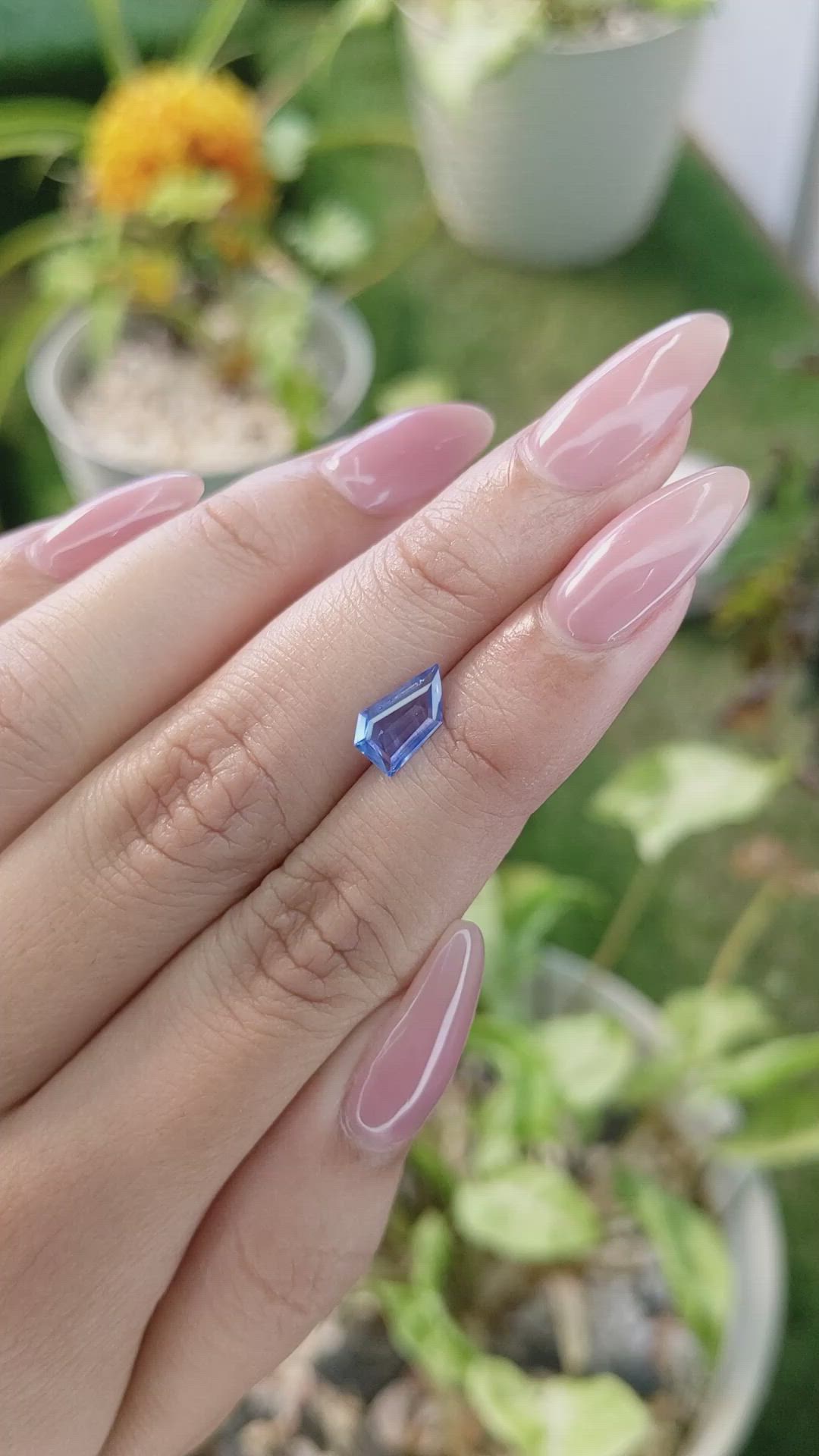 1.11 Ct. Blue Sapphire from Ceylon (Sri Lanka) Size Video