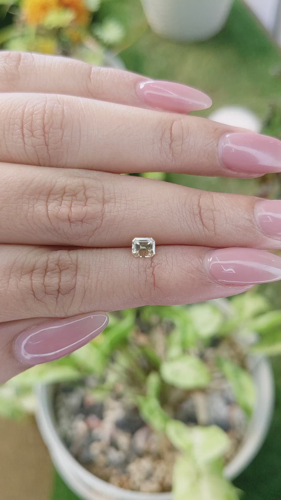 0.62 Ct. Yellow Sapphire from Ceylon (Sri Lanka) Size Video