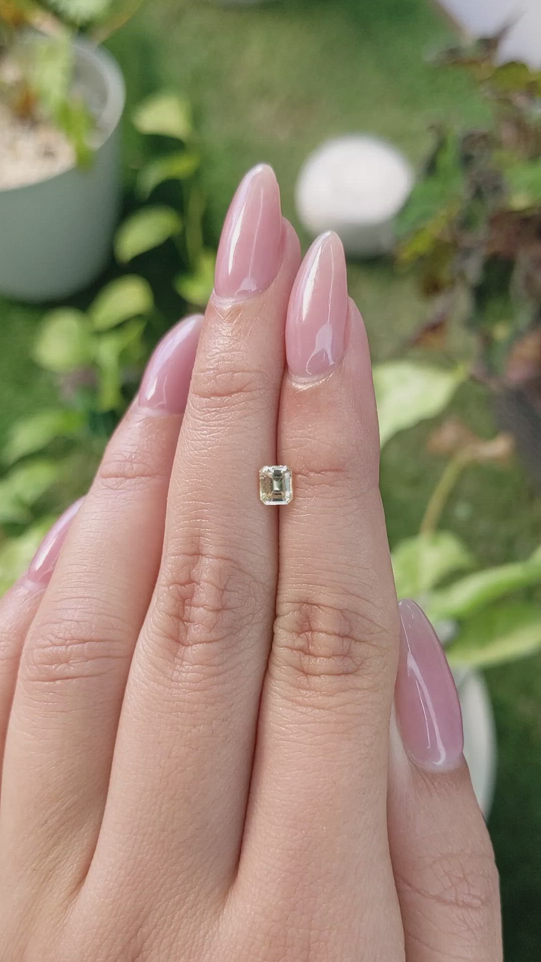 0.62 Ct. Yellow Sapphire from Ceylon (Sri Lanka) Size Video
