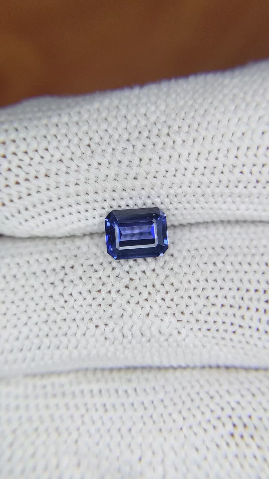 1.26 Ct. Violet Sapphire from Ceylon (Sri Lanka) Size Video