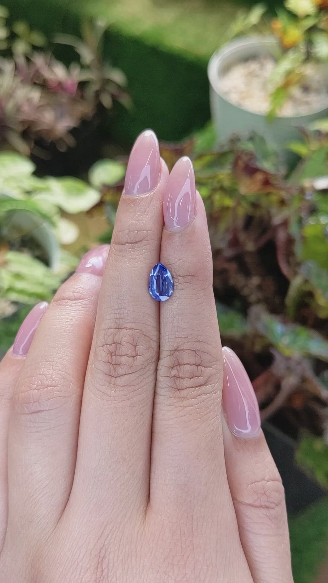 1.65 Ct. Blue Sapphire from Ceylon (Sri Lanka) Size Video
