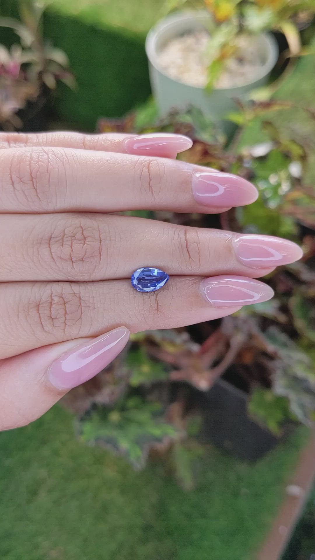1.65 Ct. Blue Sapphire from Ceylon (Sri Lanka) Size Video