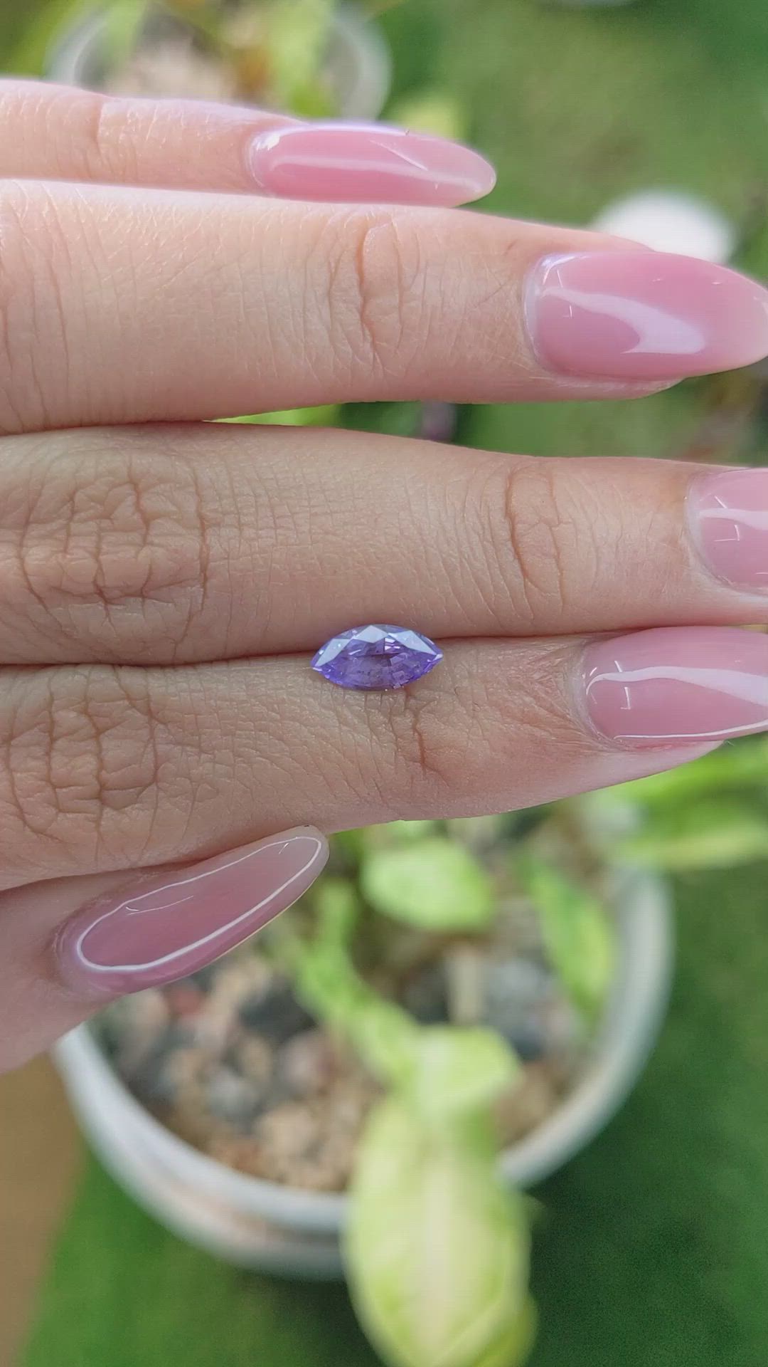 1.05 Ct. Purple Sapphire from Ceylon (Sri Lanka) Size Video
