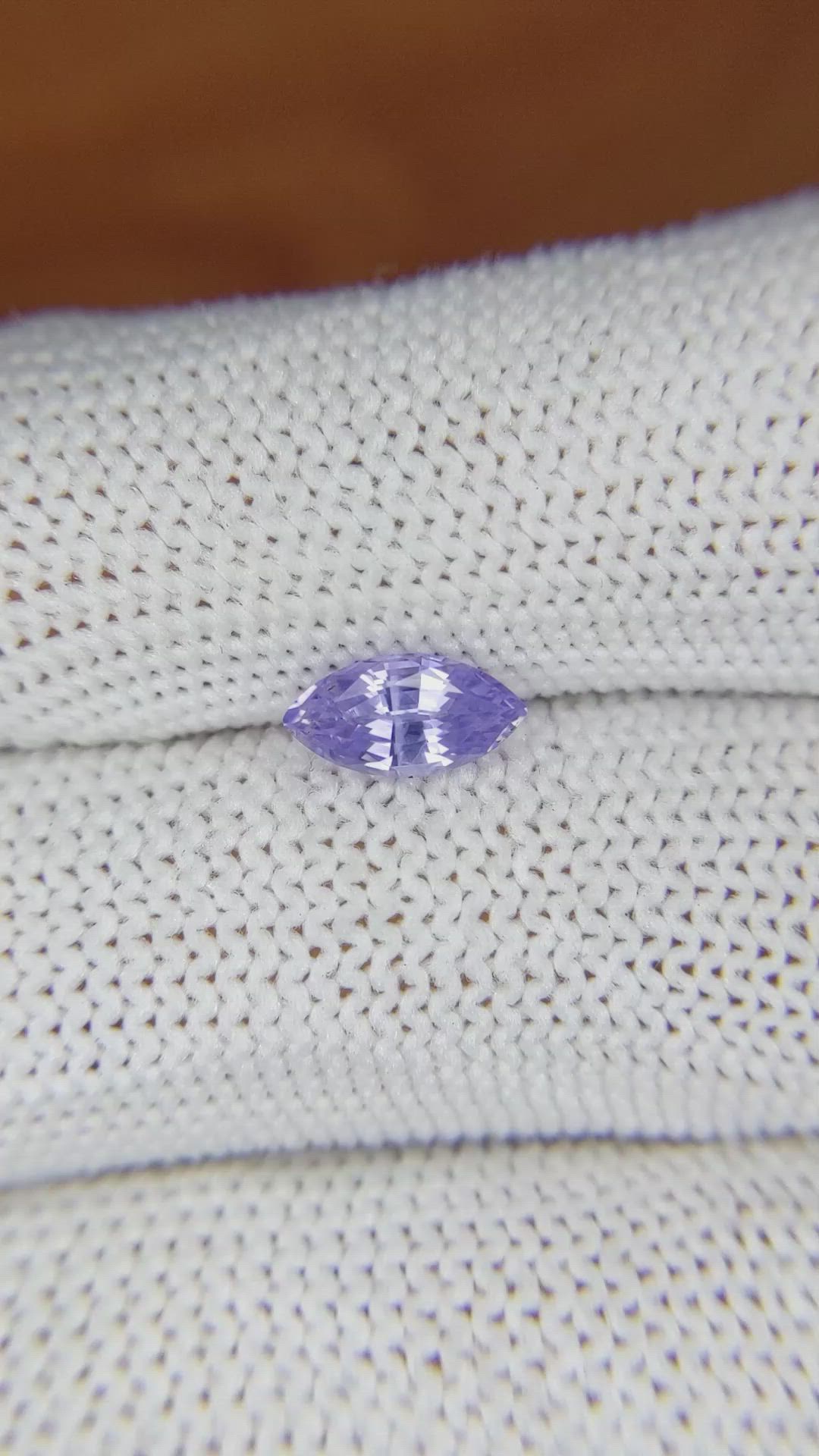 1.05 Ct. Purple Sapphire from Ceylon (Sri Lanka) Size Video