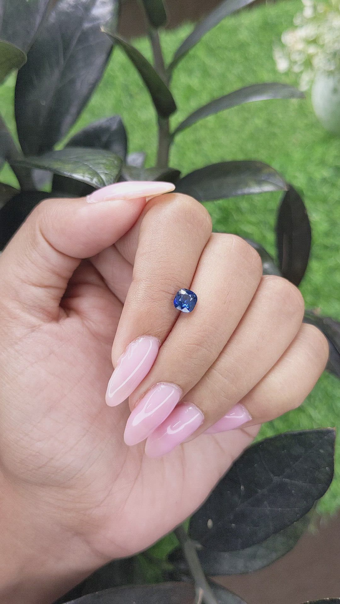 1.05 Ct. Blue Sapphire from Madagascar Size Video