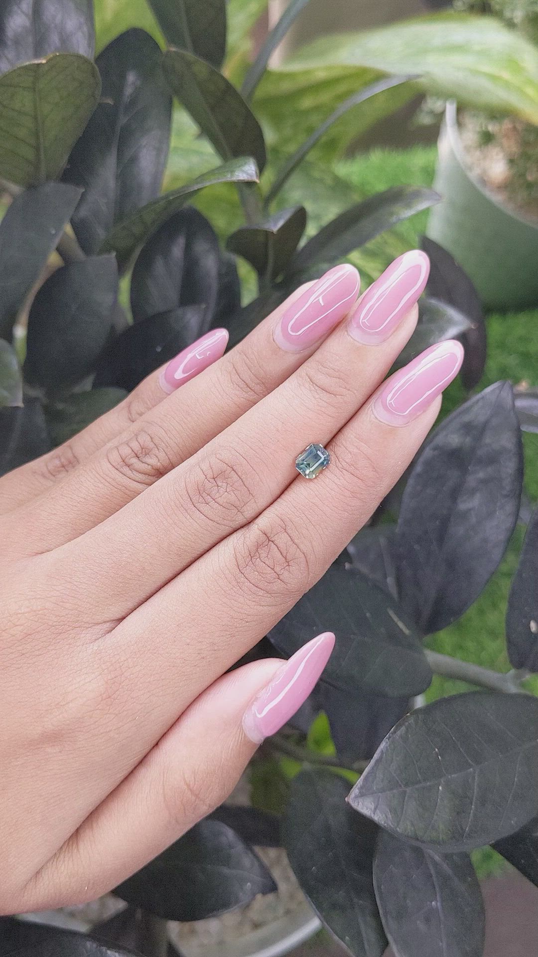 1.07 Ct. Bi Color Sapphire from Madagascar Size Video