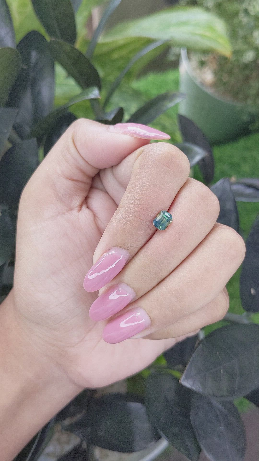 1.07 Ct. Bi Color Sapphire from Madagascar Size Video